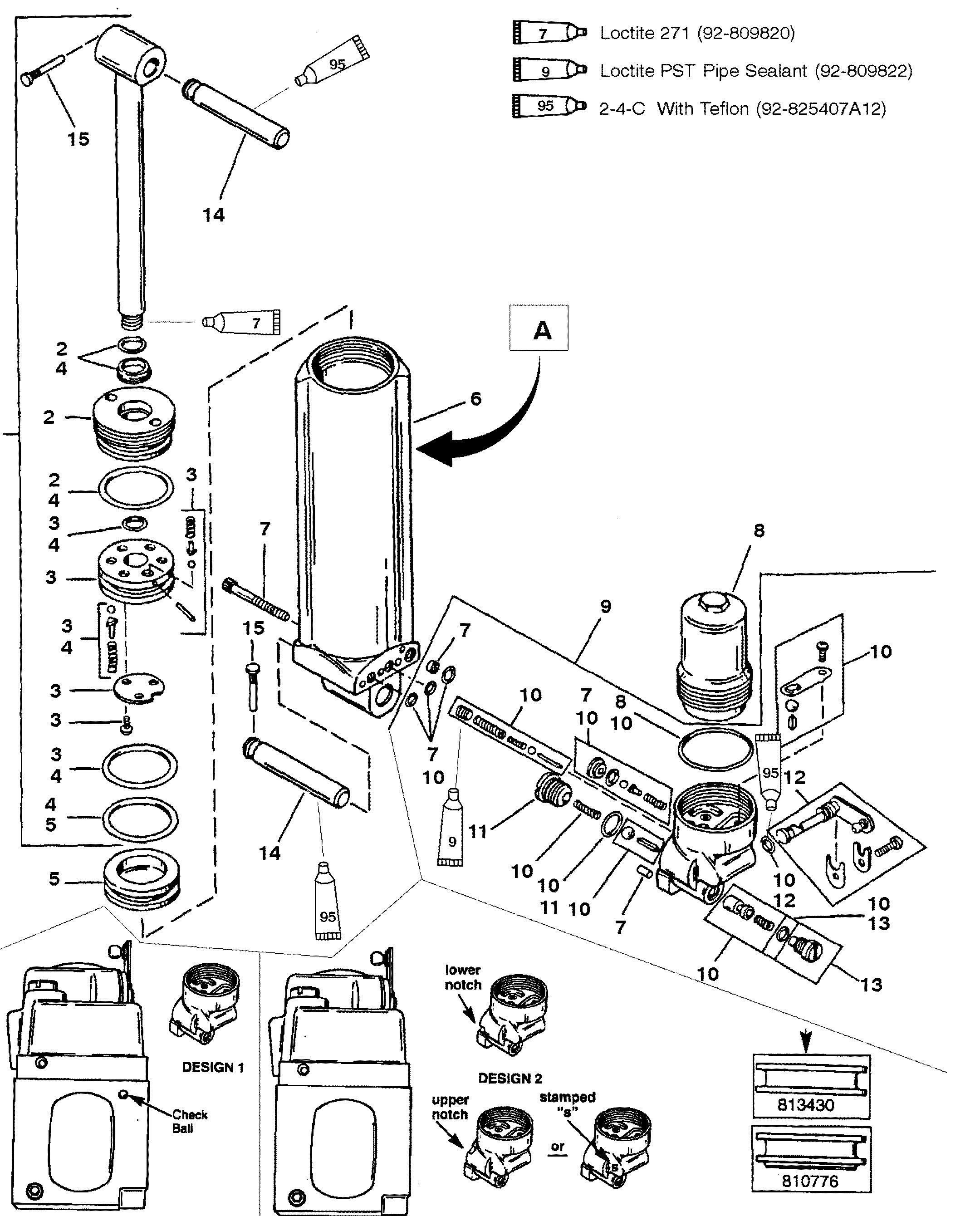 MAN. TILT COMPONENTS (DESIGN I) -L. SHAFT (S N-C159200 & UP)