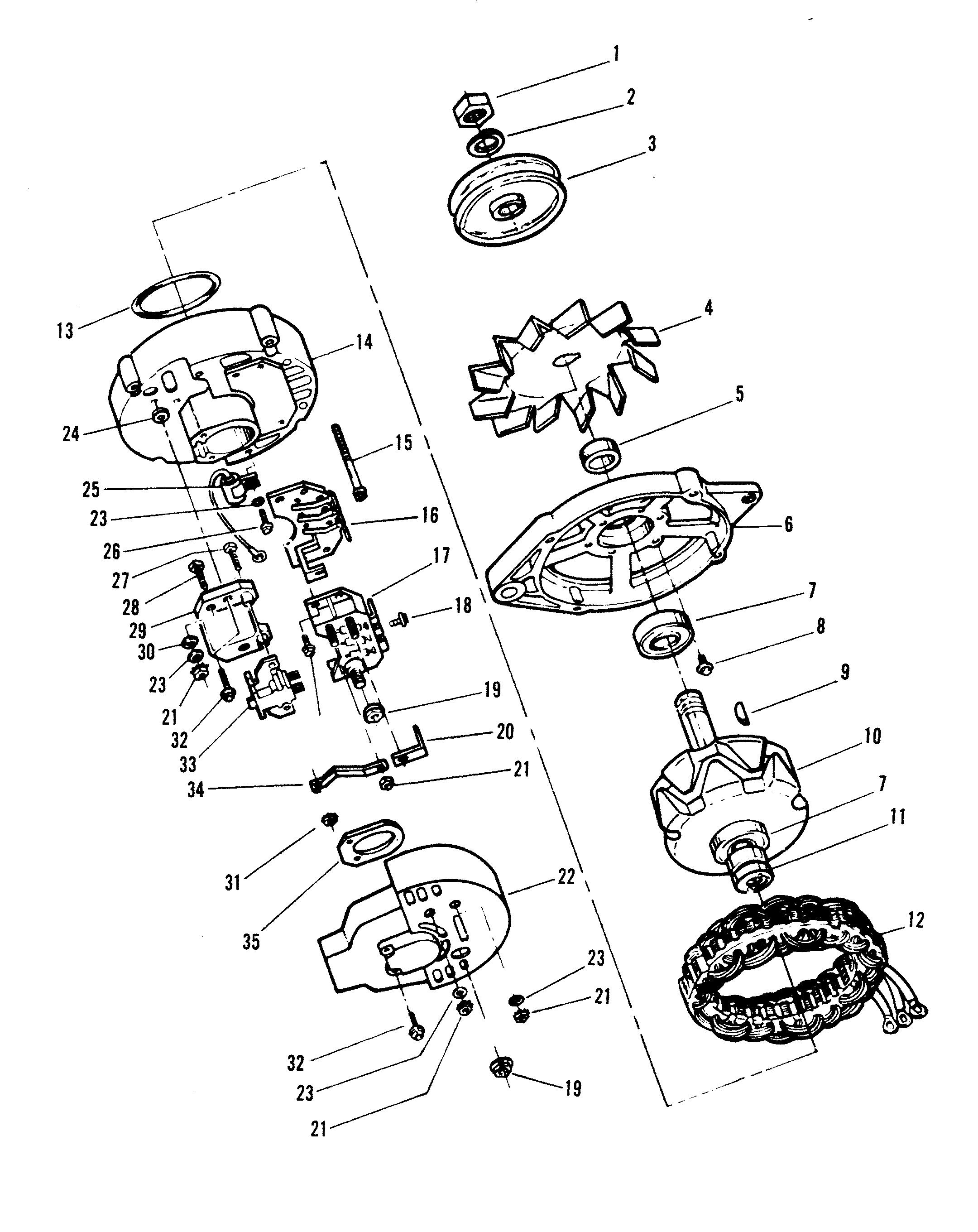 ALTERNATORE (MOTOROLA #8EM2003KA)
