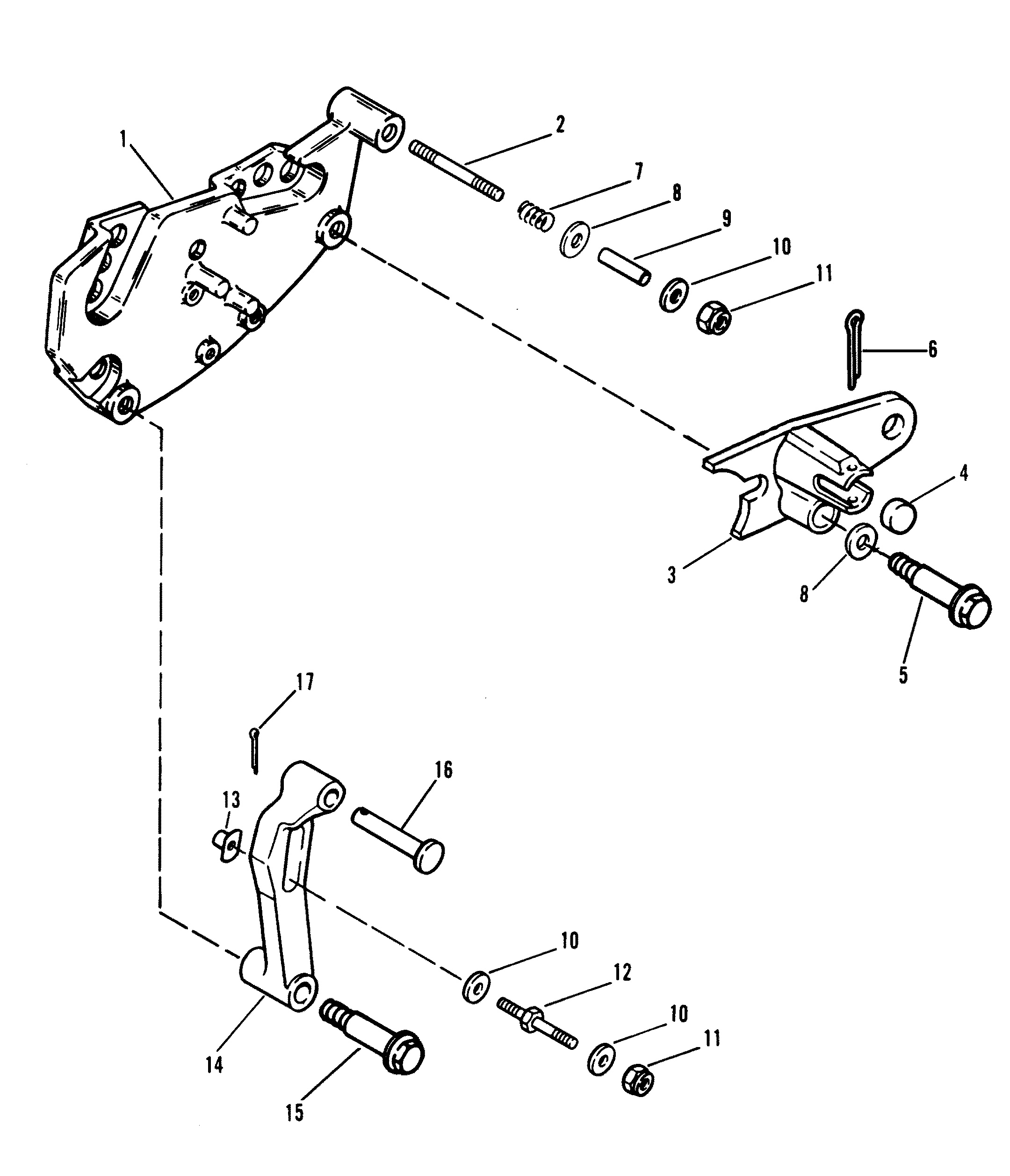 SHIFT BRACKET (USE WITH BRAVO DRIVE)