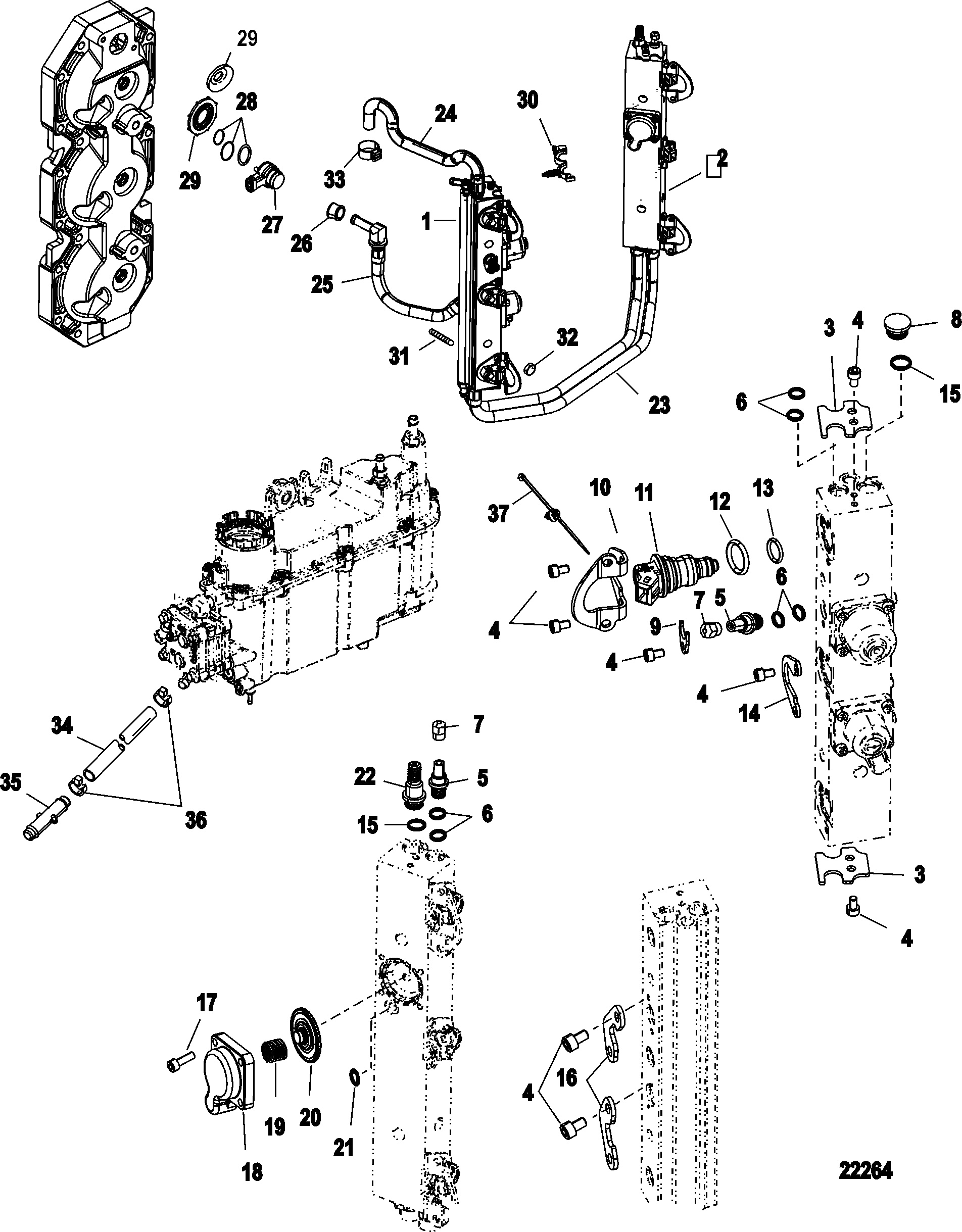 Rail del carburante 250