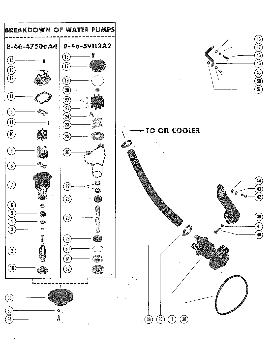 WATER PUMP ASSEMBLY, COMPLETE