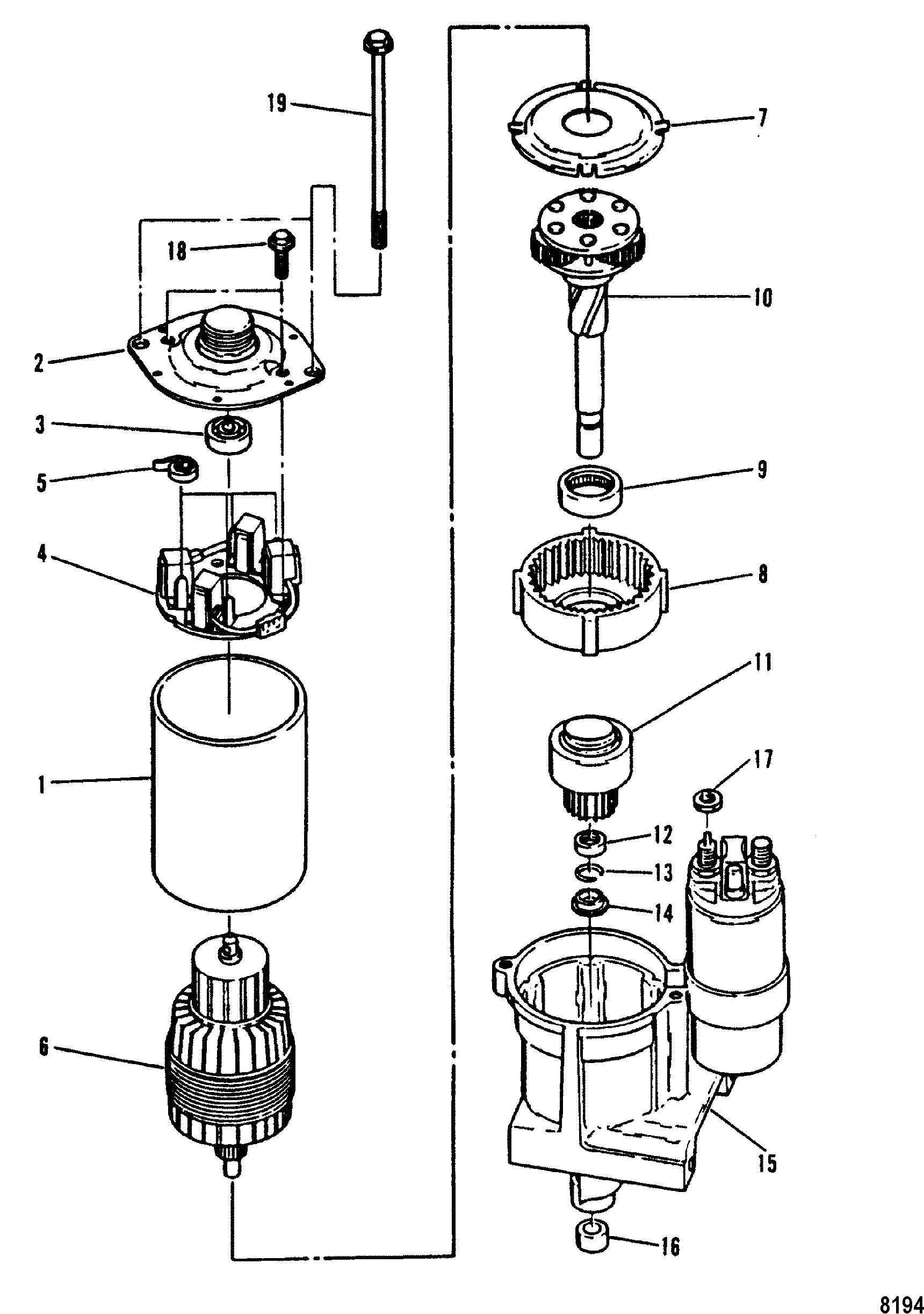 Starter Motor, Delco Remy 9000763 -3.5 Inch Diameter End Cap