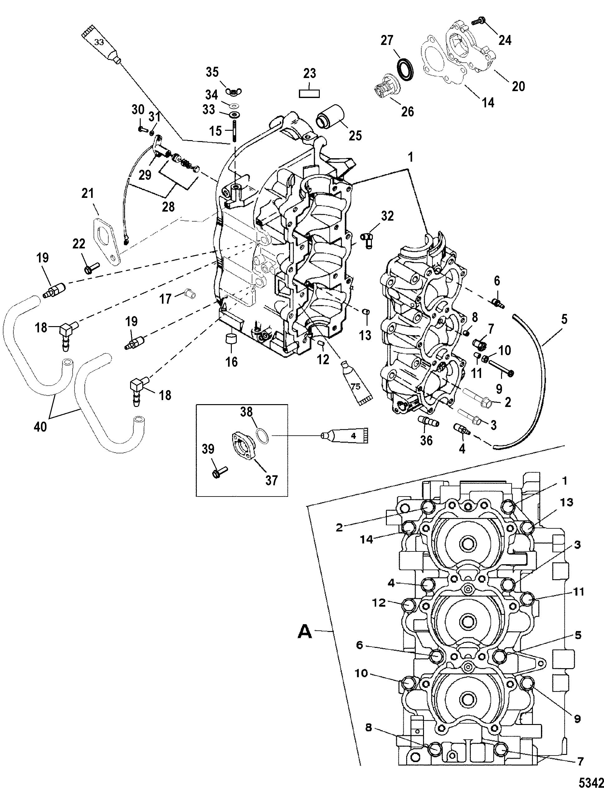 Cylinder Block and Crankcase