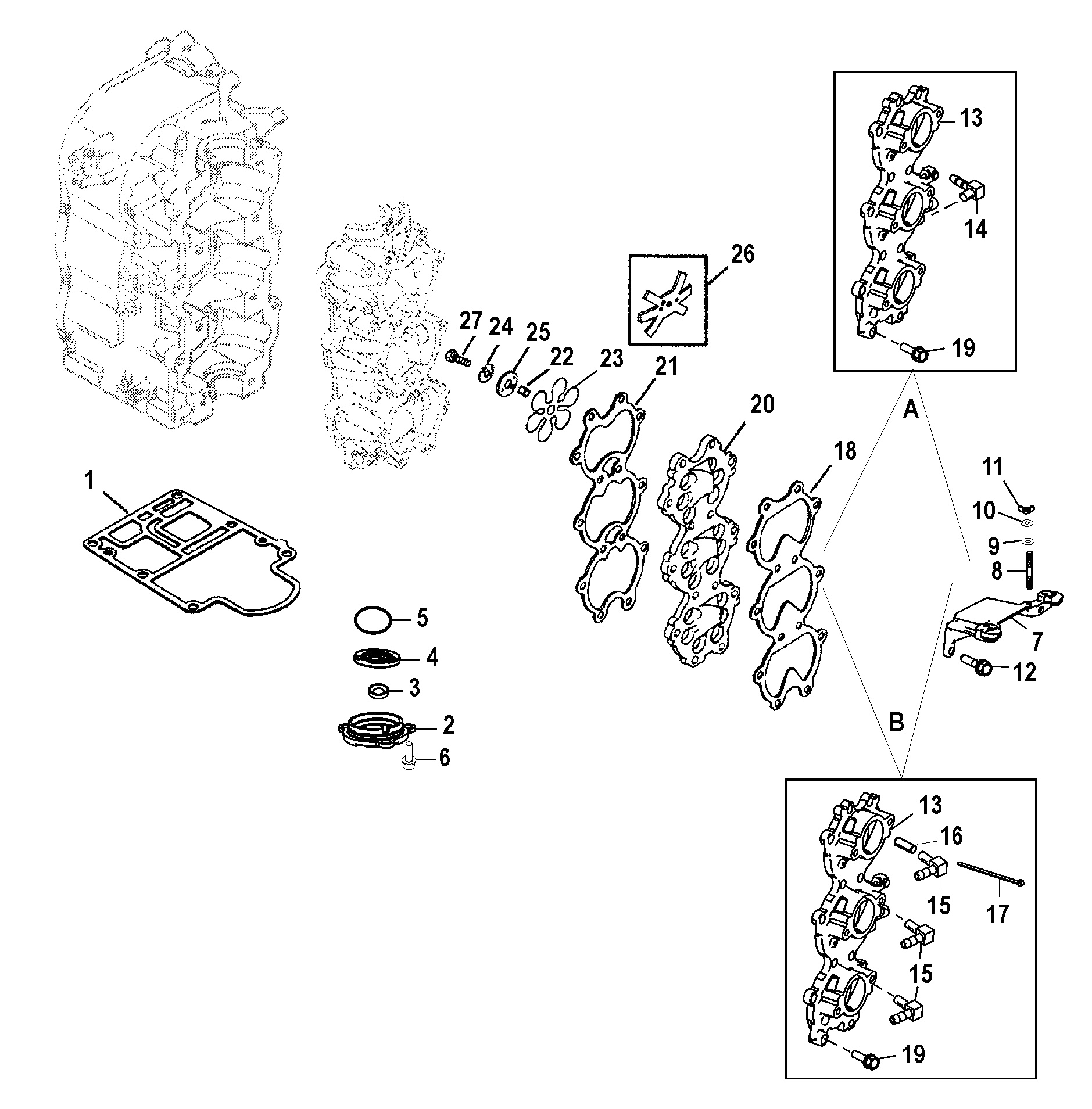 Induction Manifold and Reed Block
