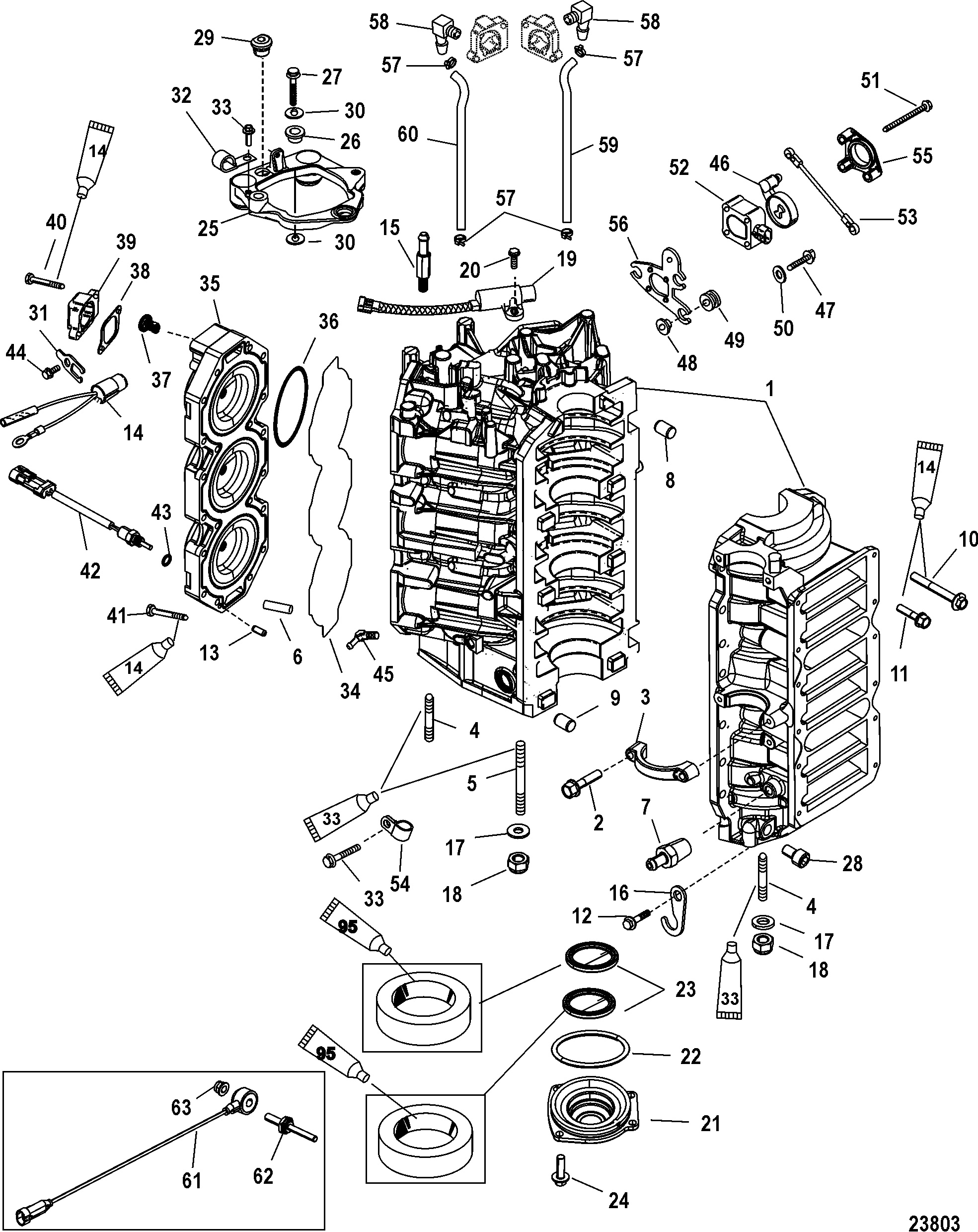 Cyliner Block and End Cap