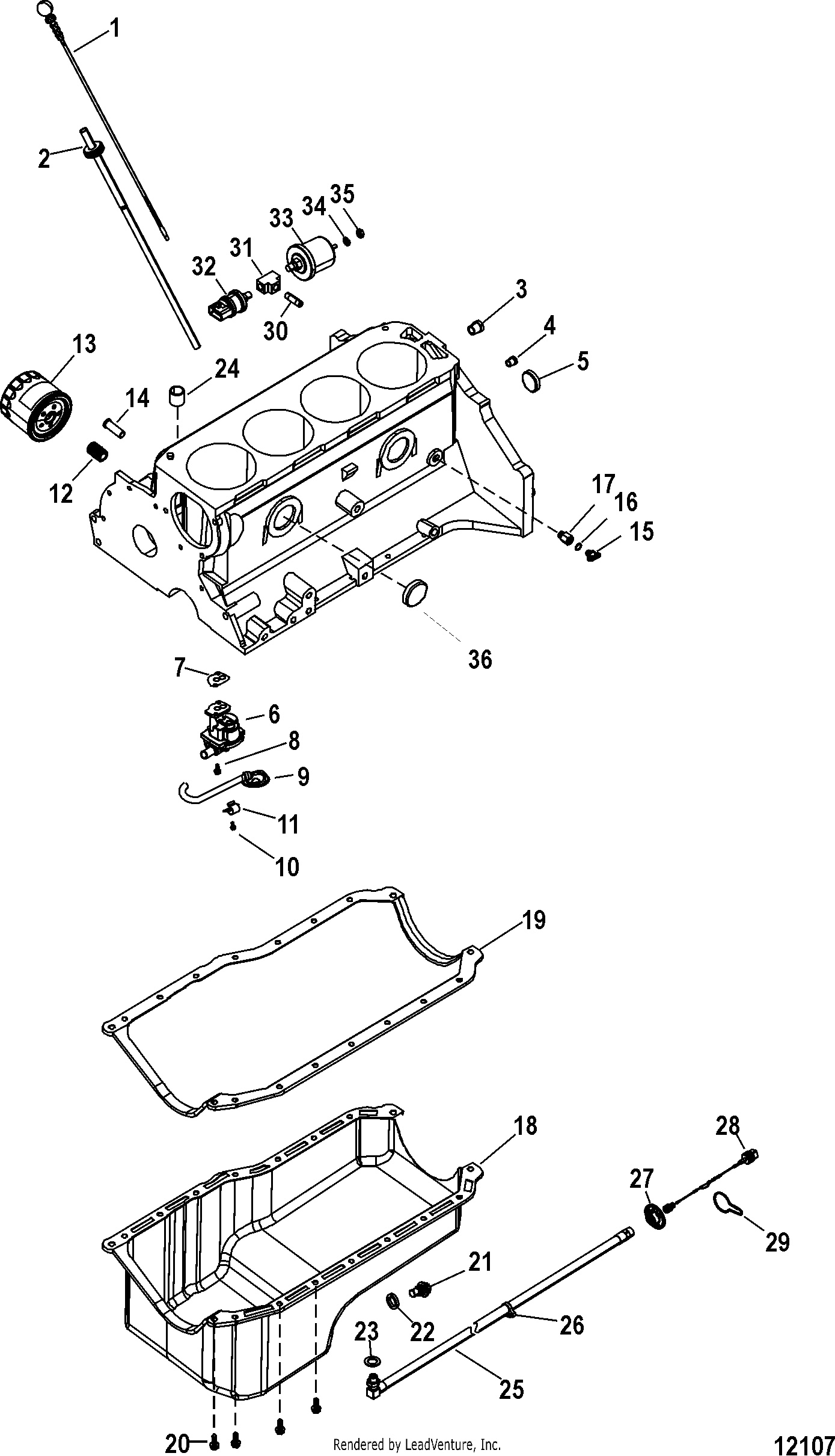 Oil Pan and Oil Pump
