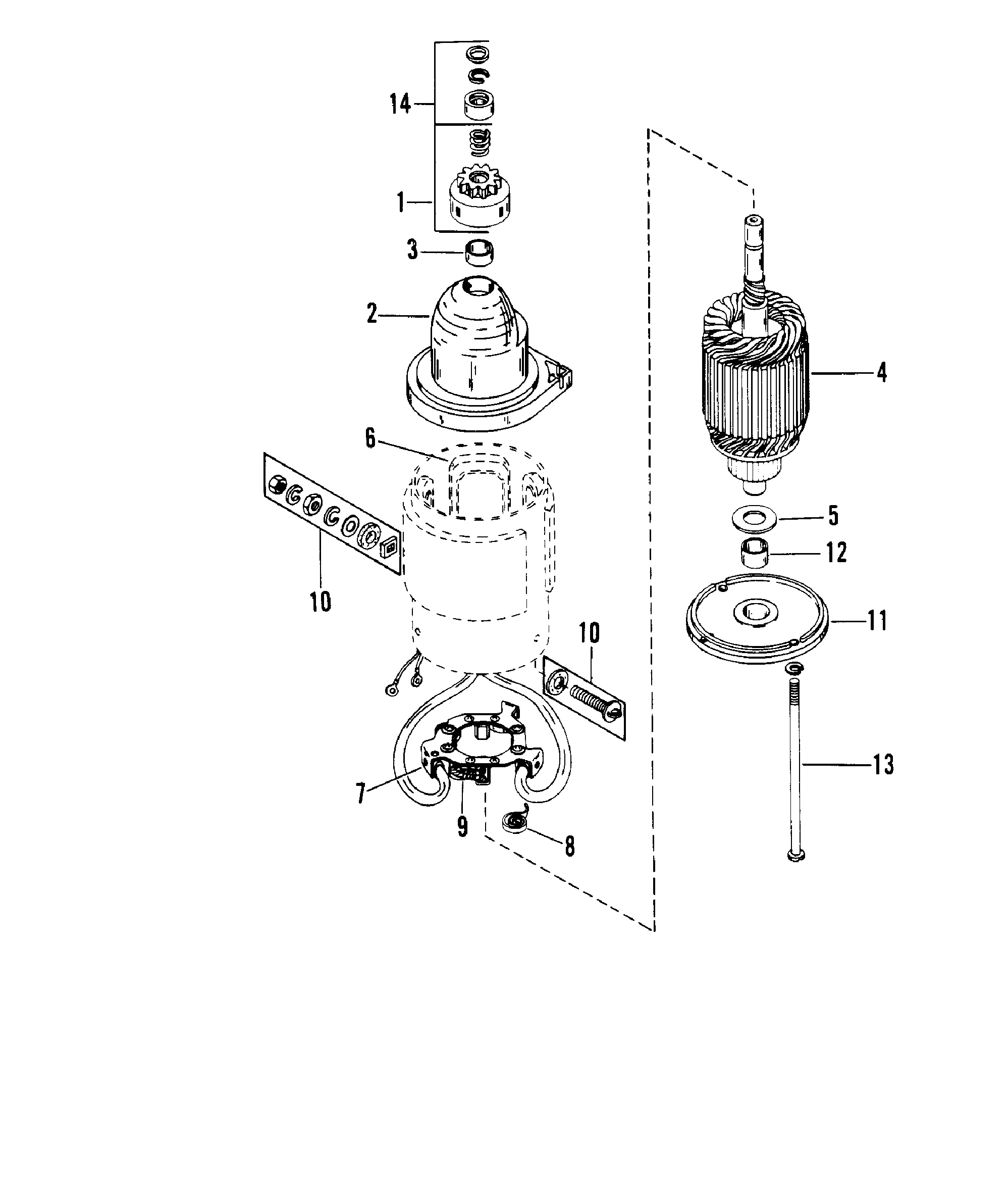 STARTER MOTOR ASSEMBLY(PRESTOLITE)