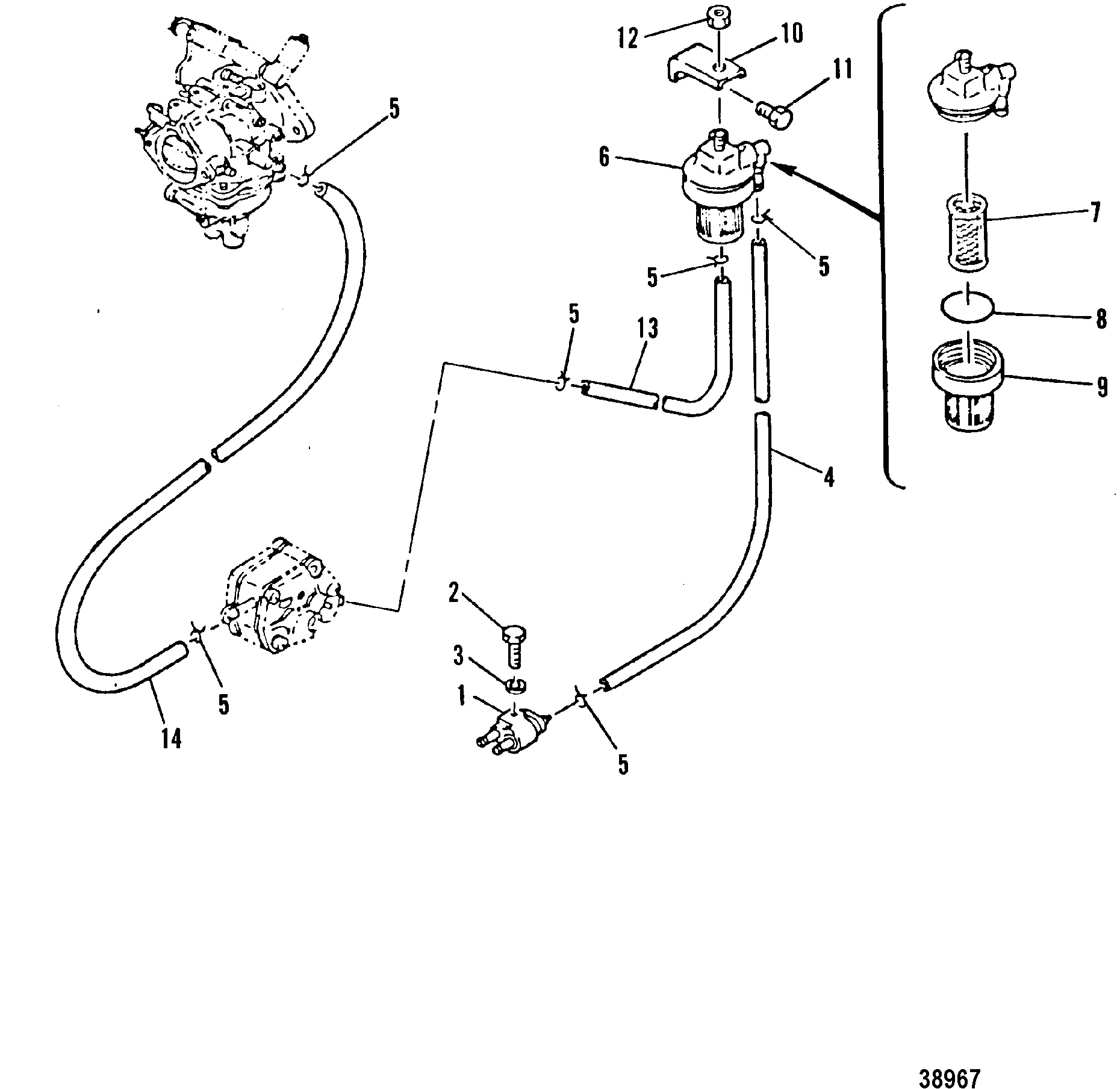 FUEL LINES AND FILTER