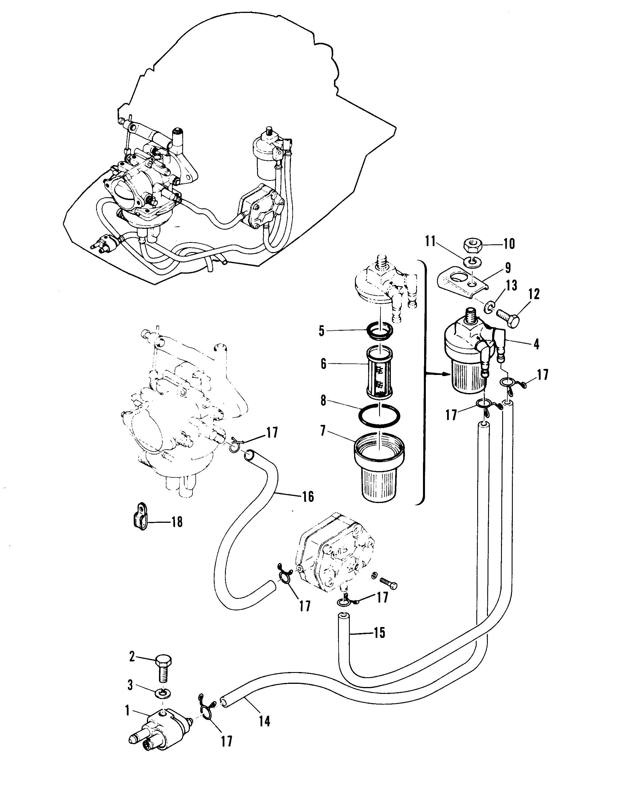 FUEL LINES AND FILTER