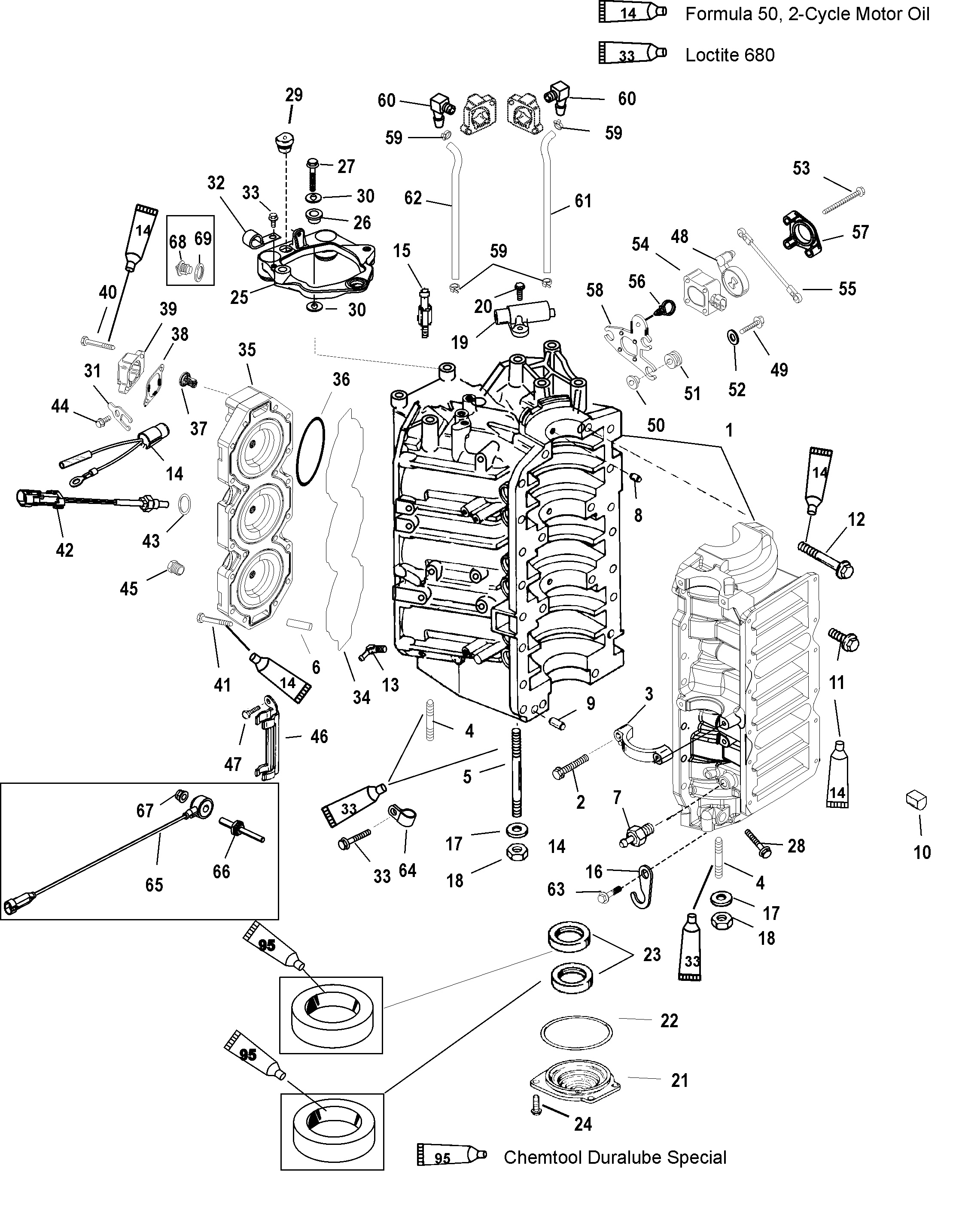 CYLINDER BLOCK AND END CAP