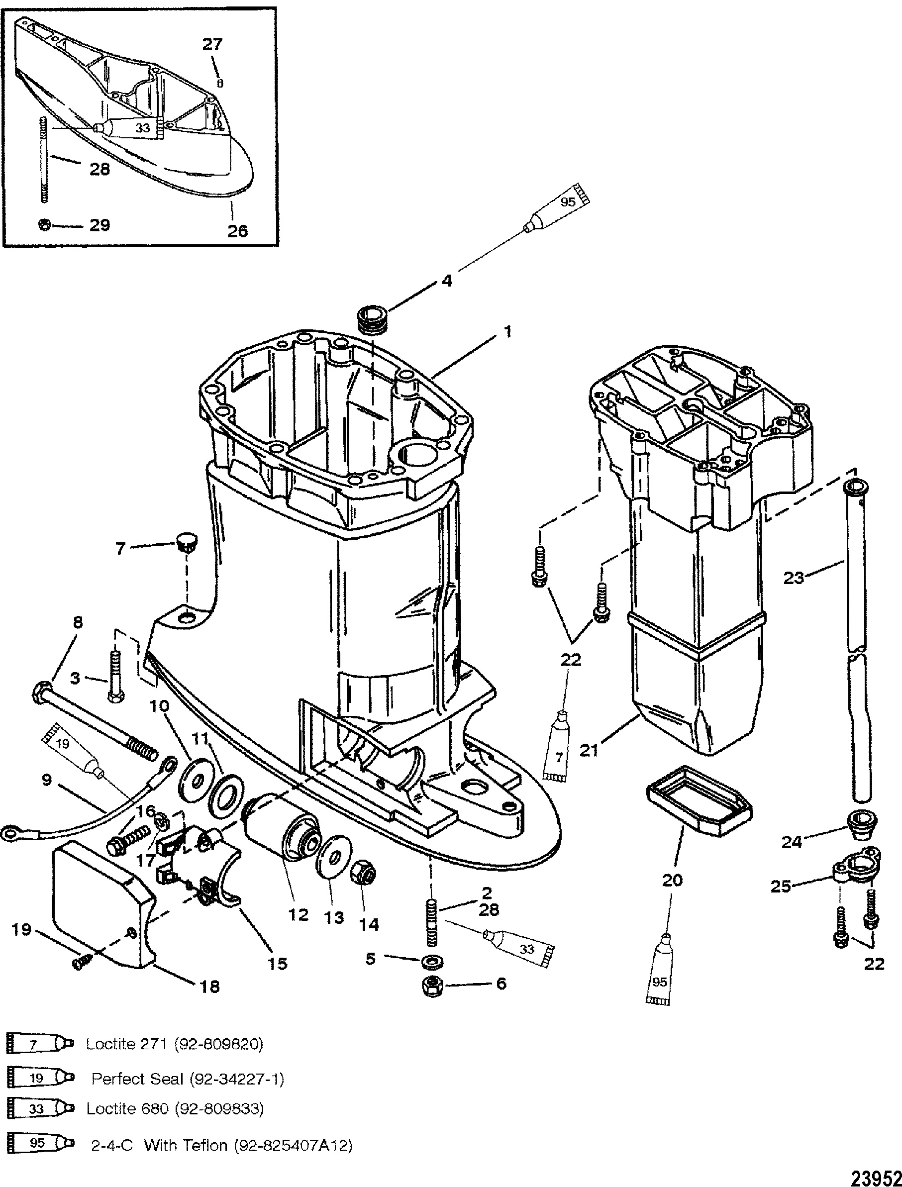 BOÎTIER D'ARBRE DE TRANSMISSION (S N-0G437999 ET INFÉRIEURS)
