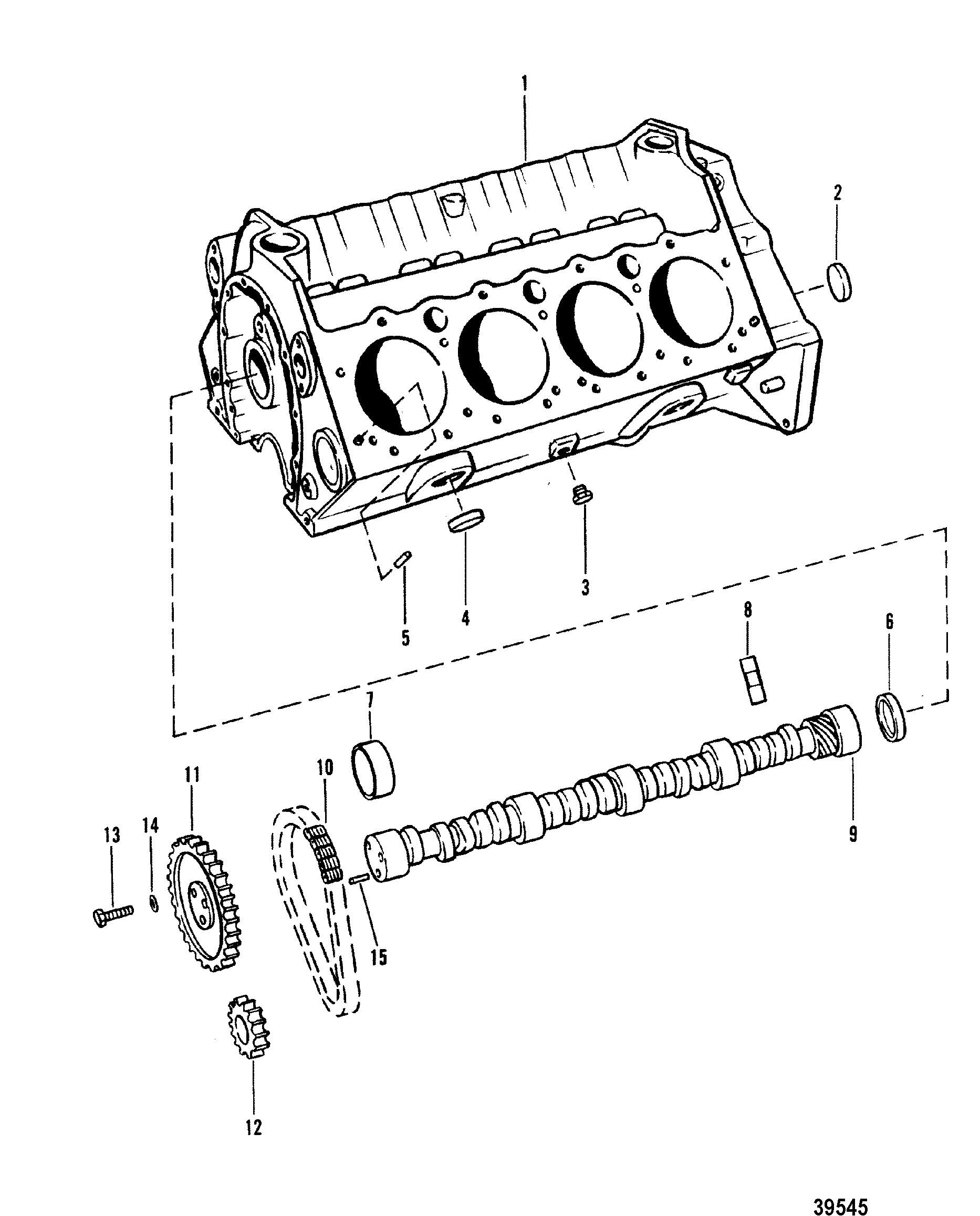 CYLINDER BLOCK AND CAMSHAFT