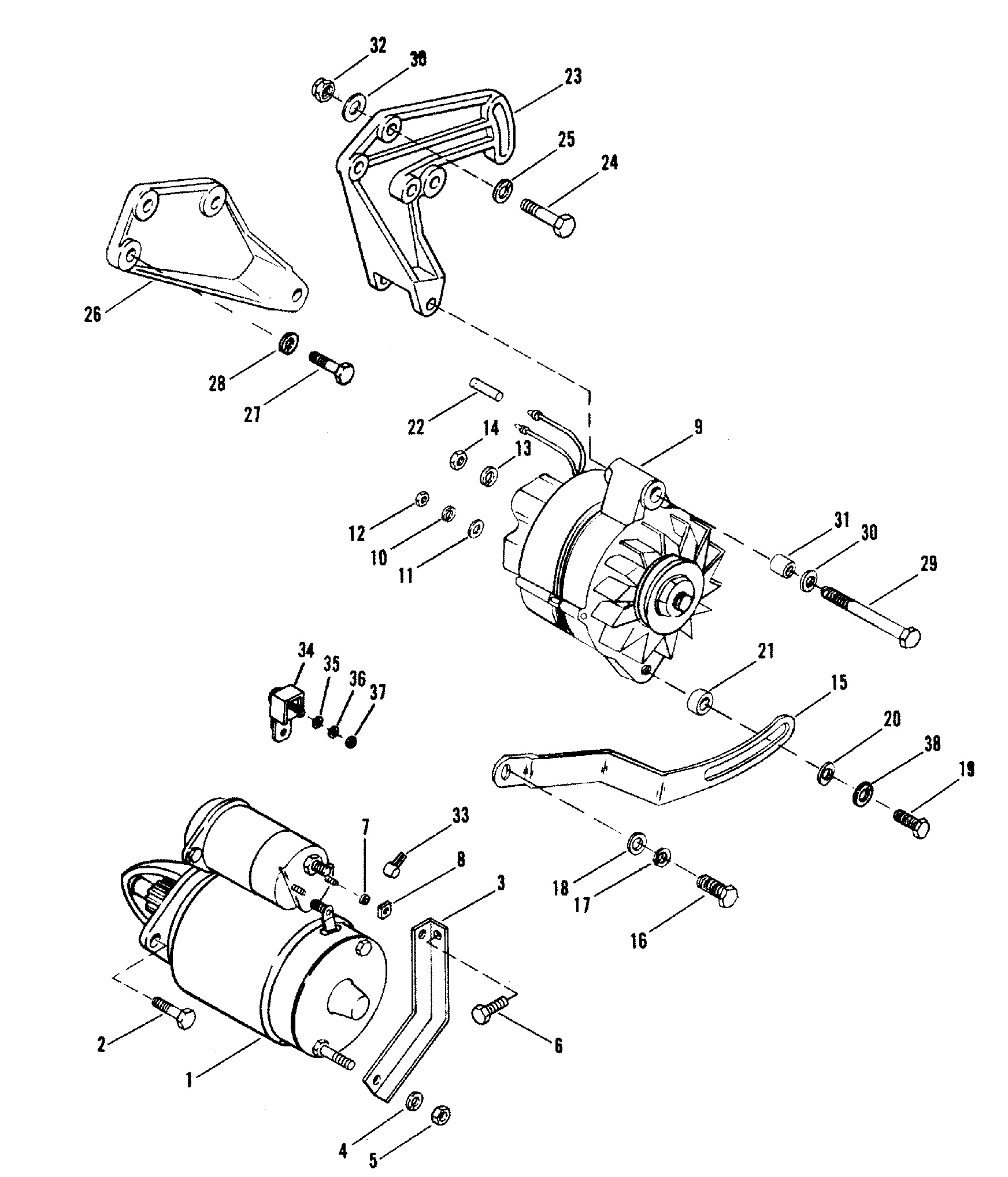 STARTER MOTOR AND ALTERNATOR