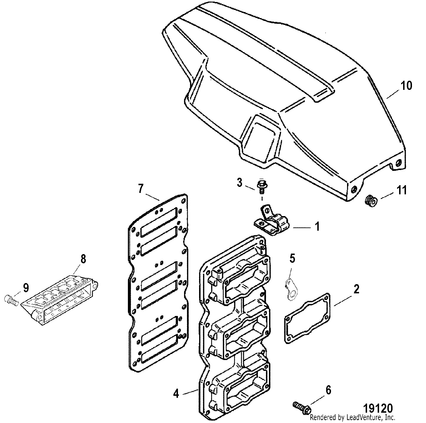 REED BLOCK FLYWHEEL COVER