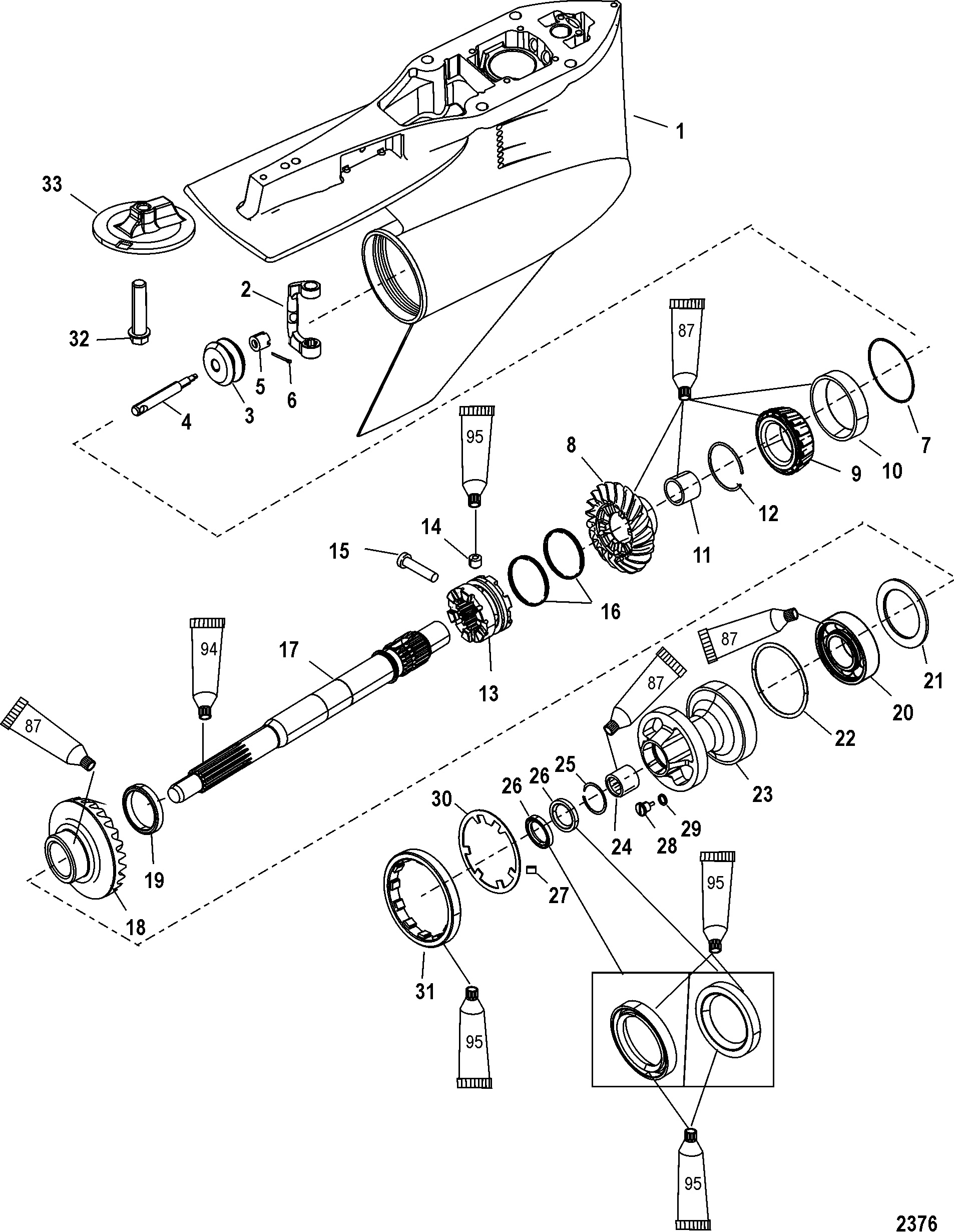 Gear Housing, Propeller Shaft - Torque Master