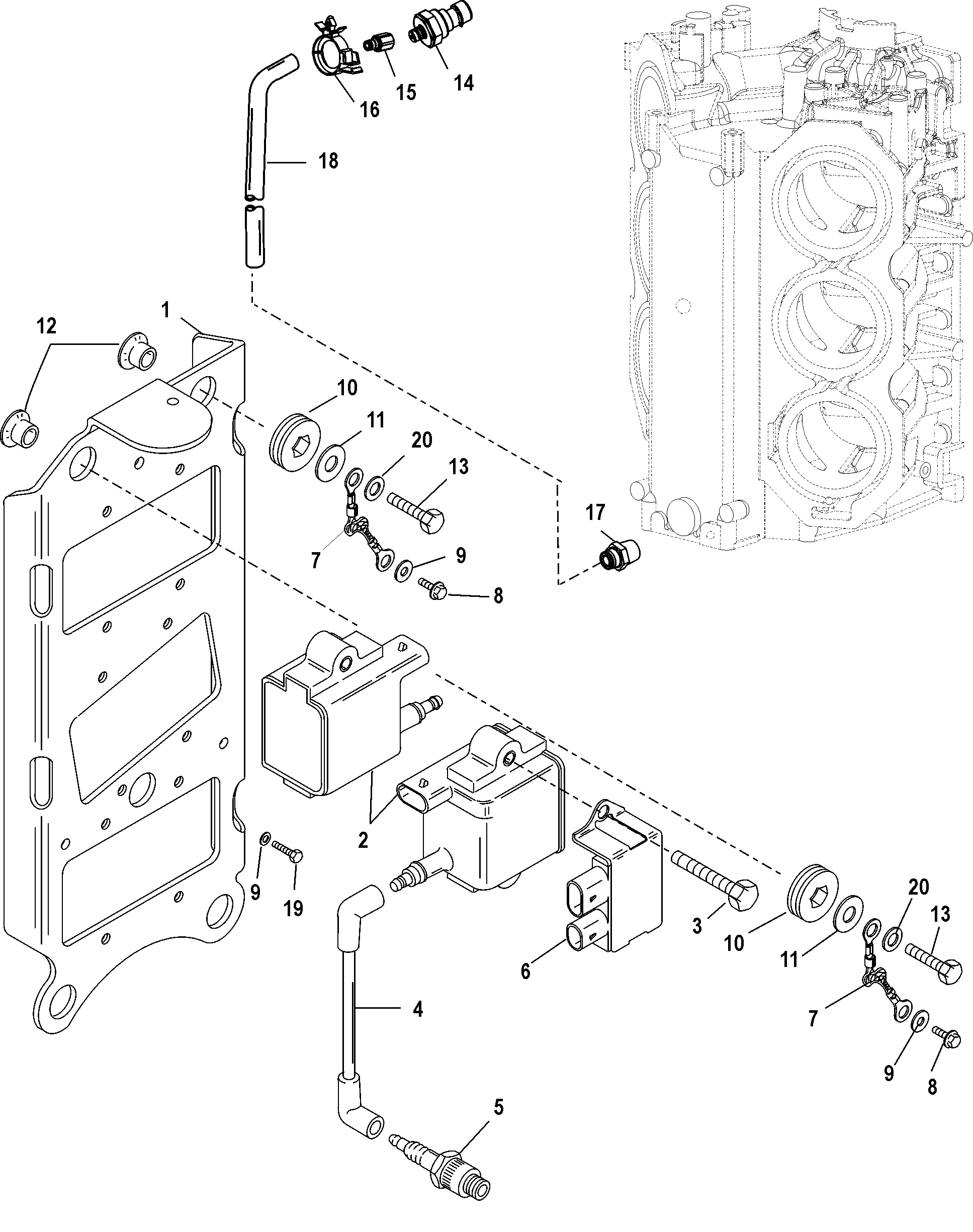 Coil Plate(Serial Number 0T979999 and Below)