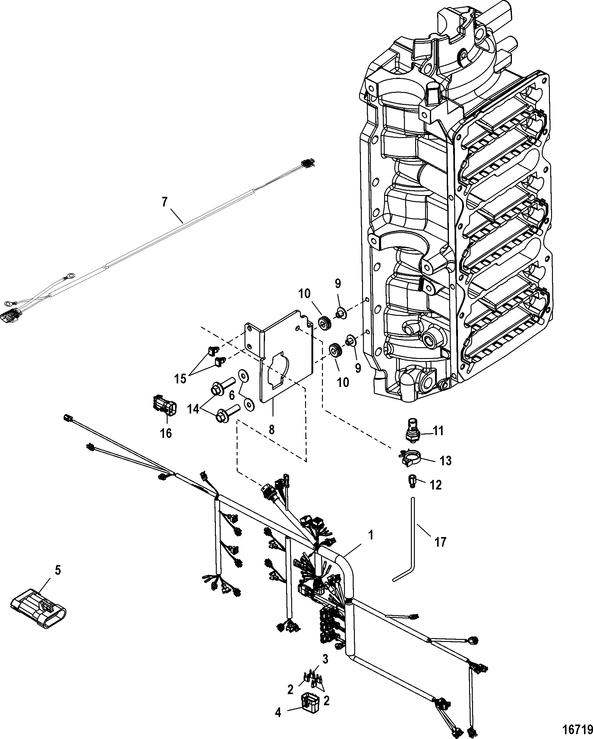 Engine Harness(Serial Number 1B227000 and Up)