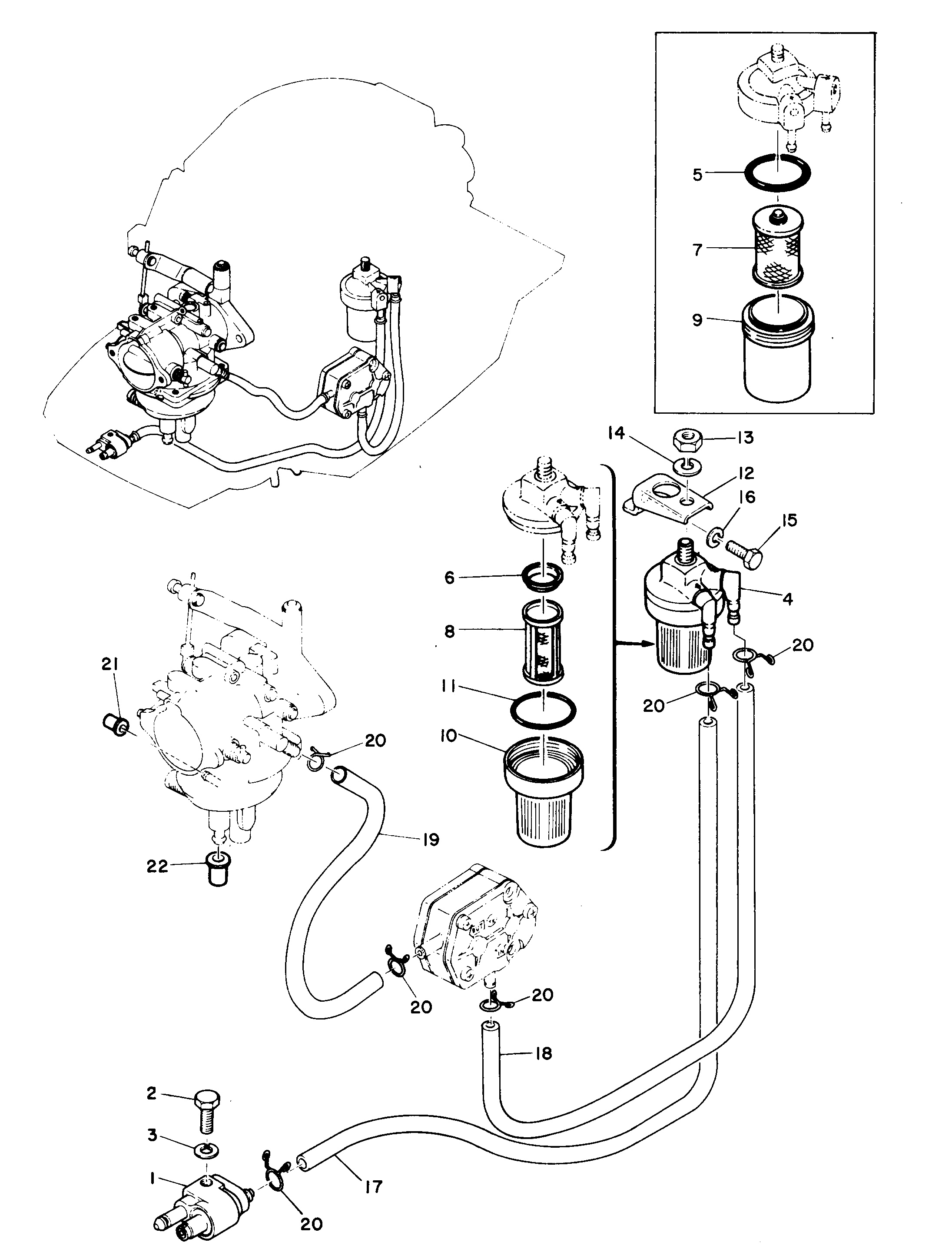 FUEL LINES AND FILTER