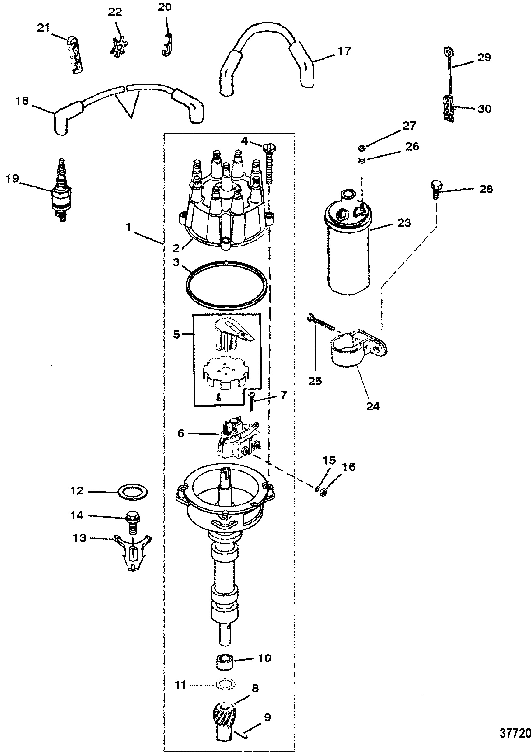 DISTRIBUTOR AND IGNITION COMPONENTS