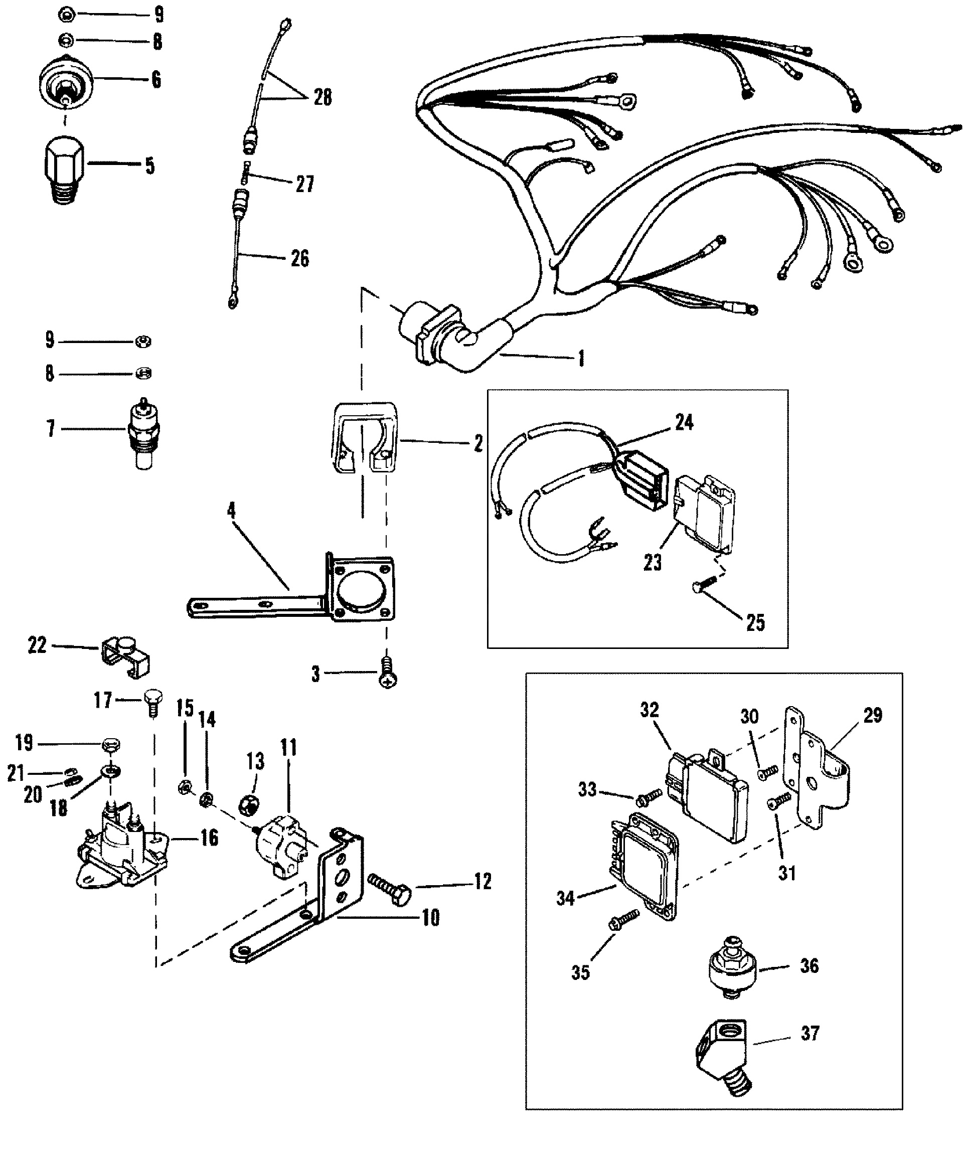 ELECTRICAL COMPONENTS(IGN. MODULE MOUNTED ON DISTRIBUTOR)