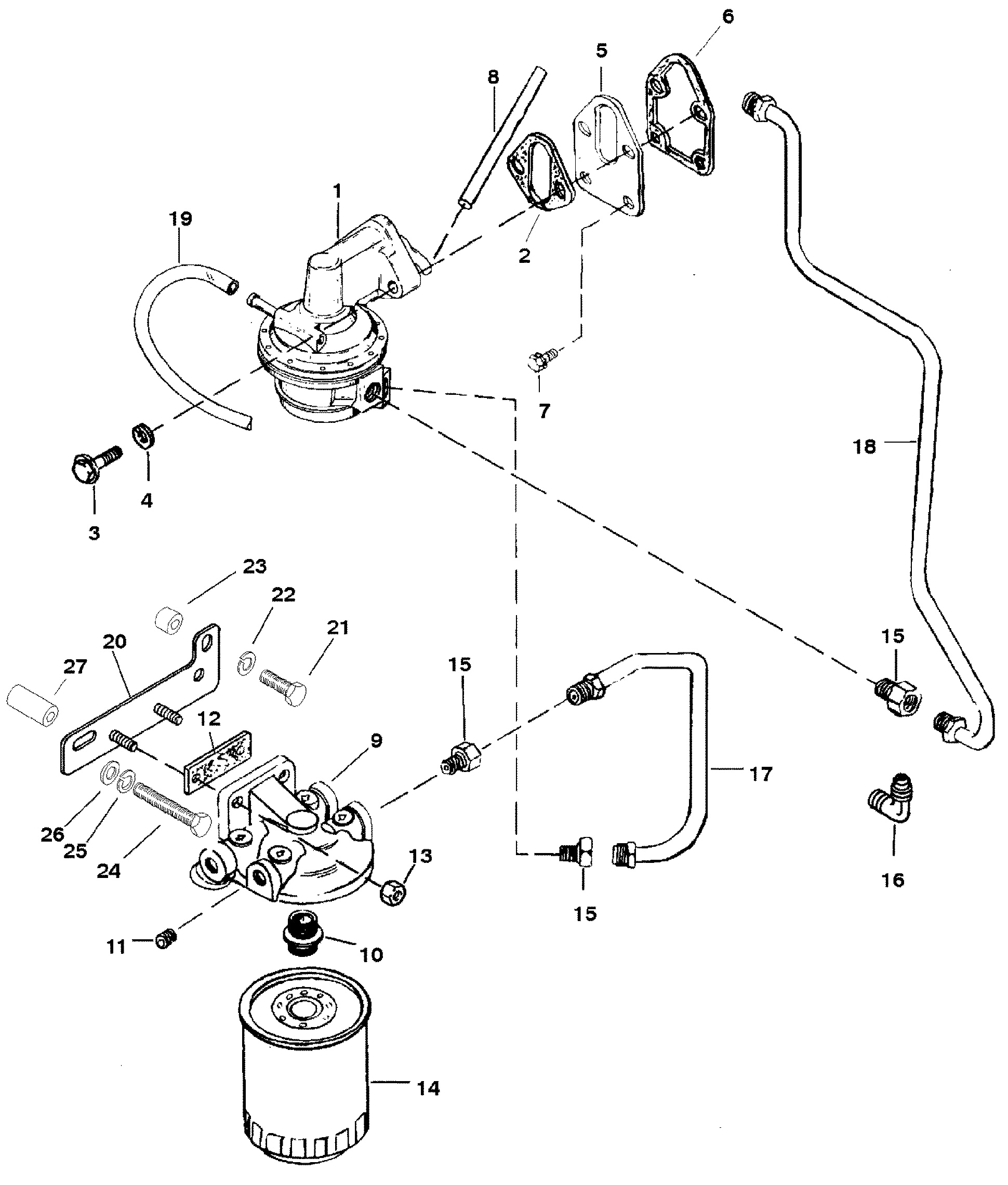FUEL PUMP AND FUEL FILTER
