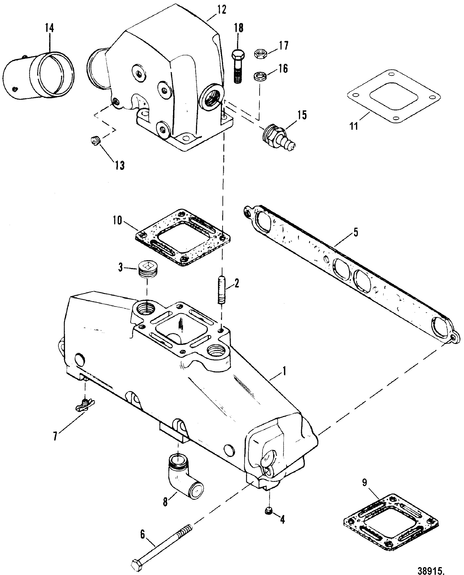 EXHAUST MANIFOLD AND EXHAUST ELBOW