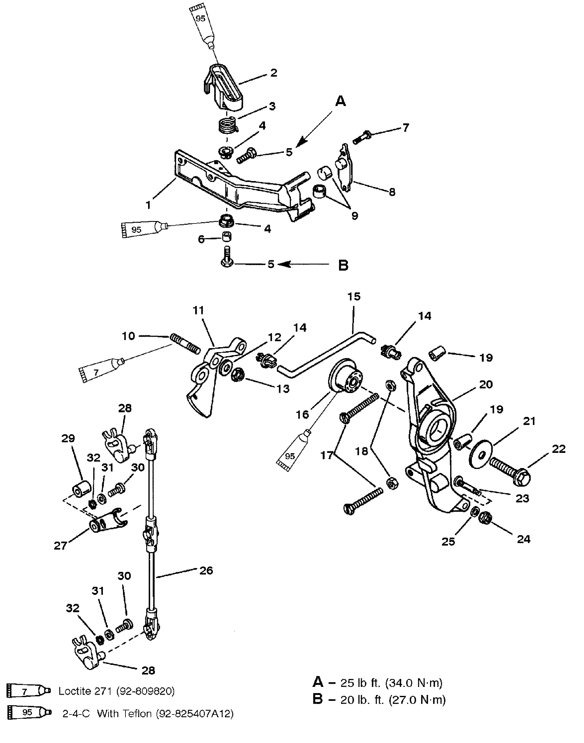 ANCHOR BRACKET(SEAPRO MARATHON) (S N-0G303045 & BELOW)