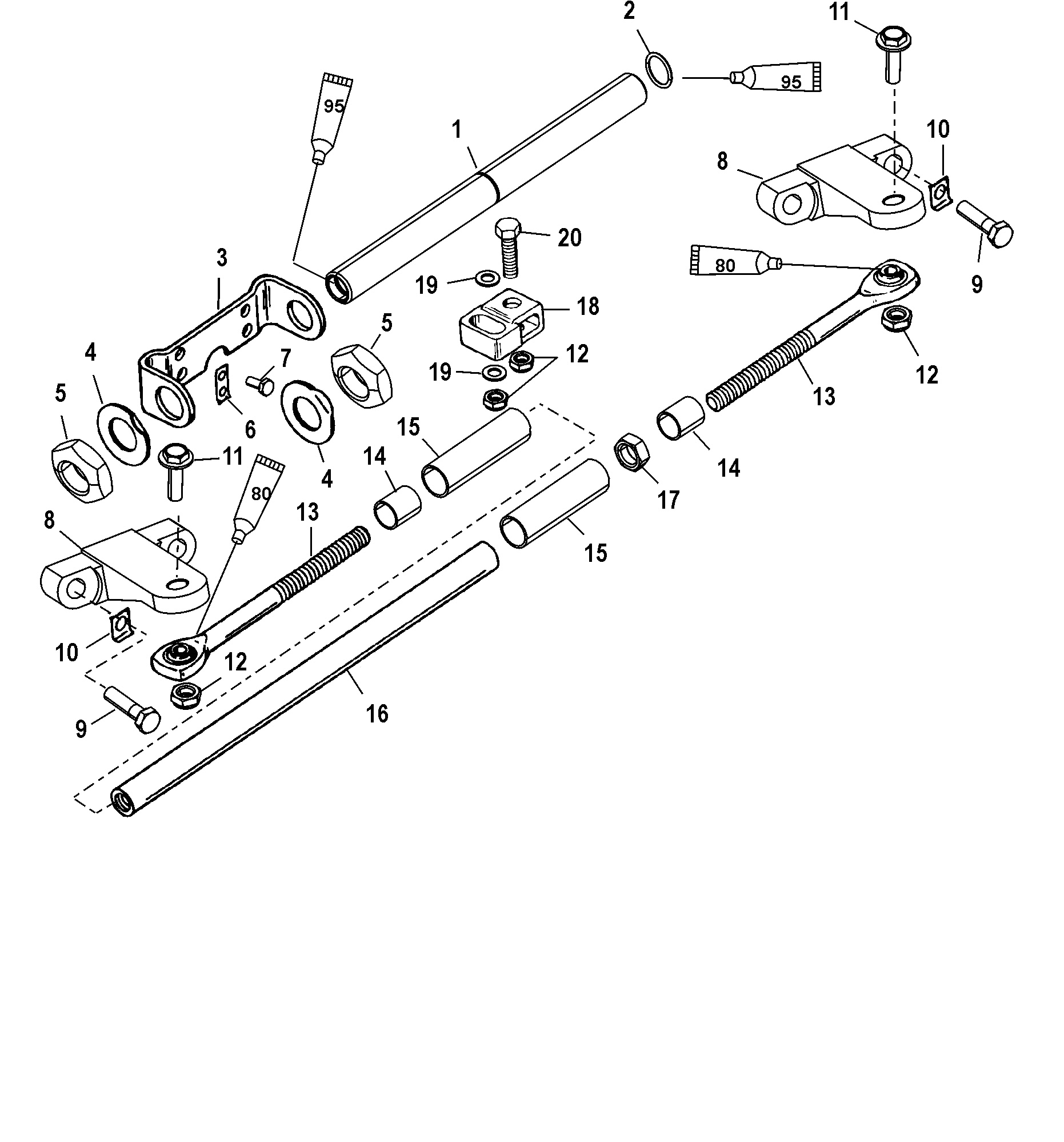 Dual Engine Tie Bar Kit