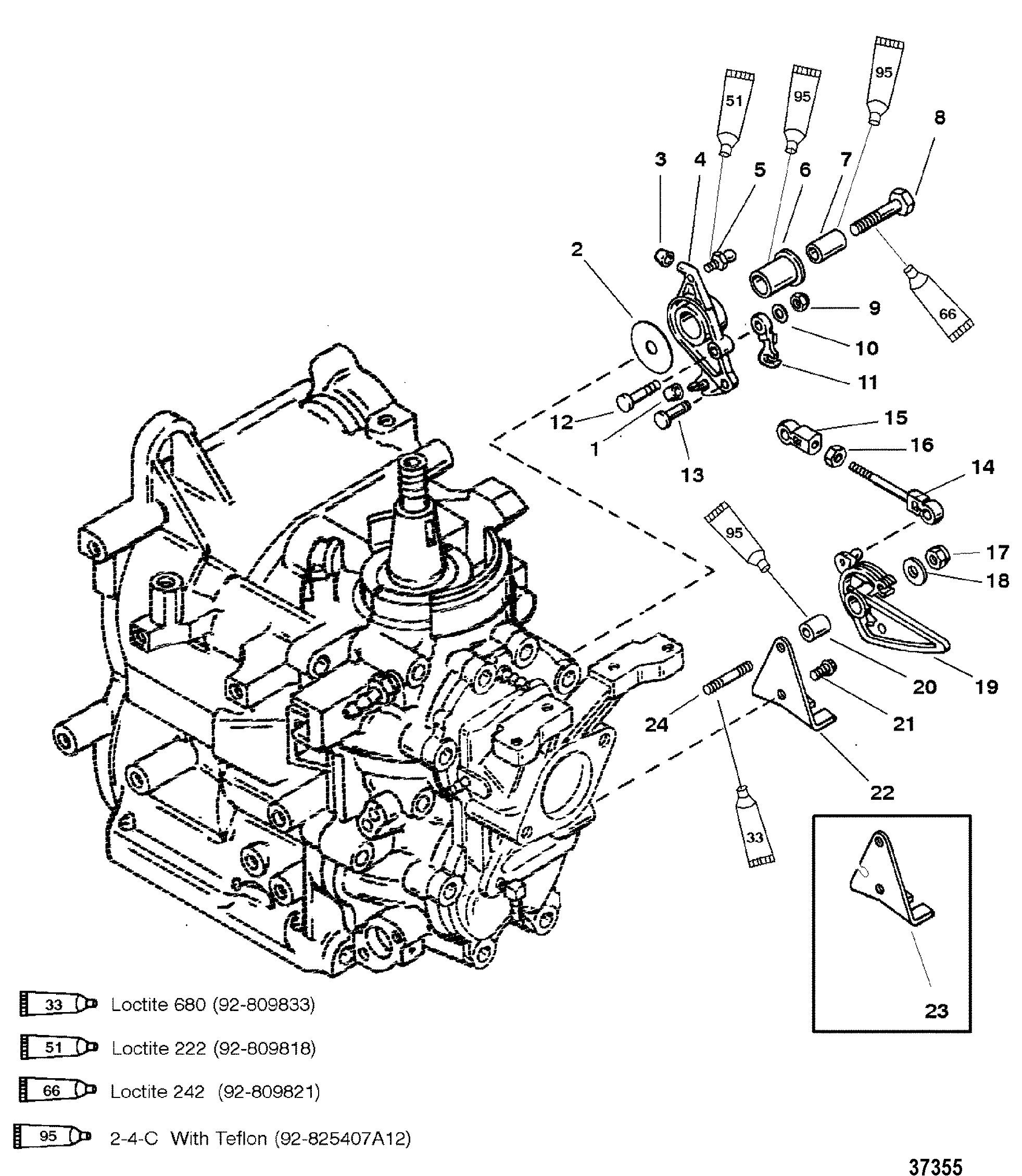 THROTTLE LINKAGE(S N -USA-0G5899999 BEL-9973099 & BELOW)
