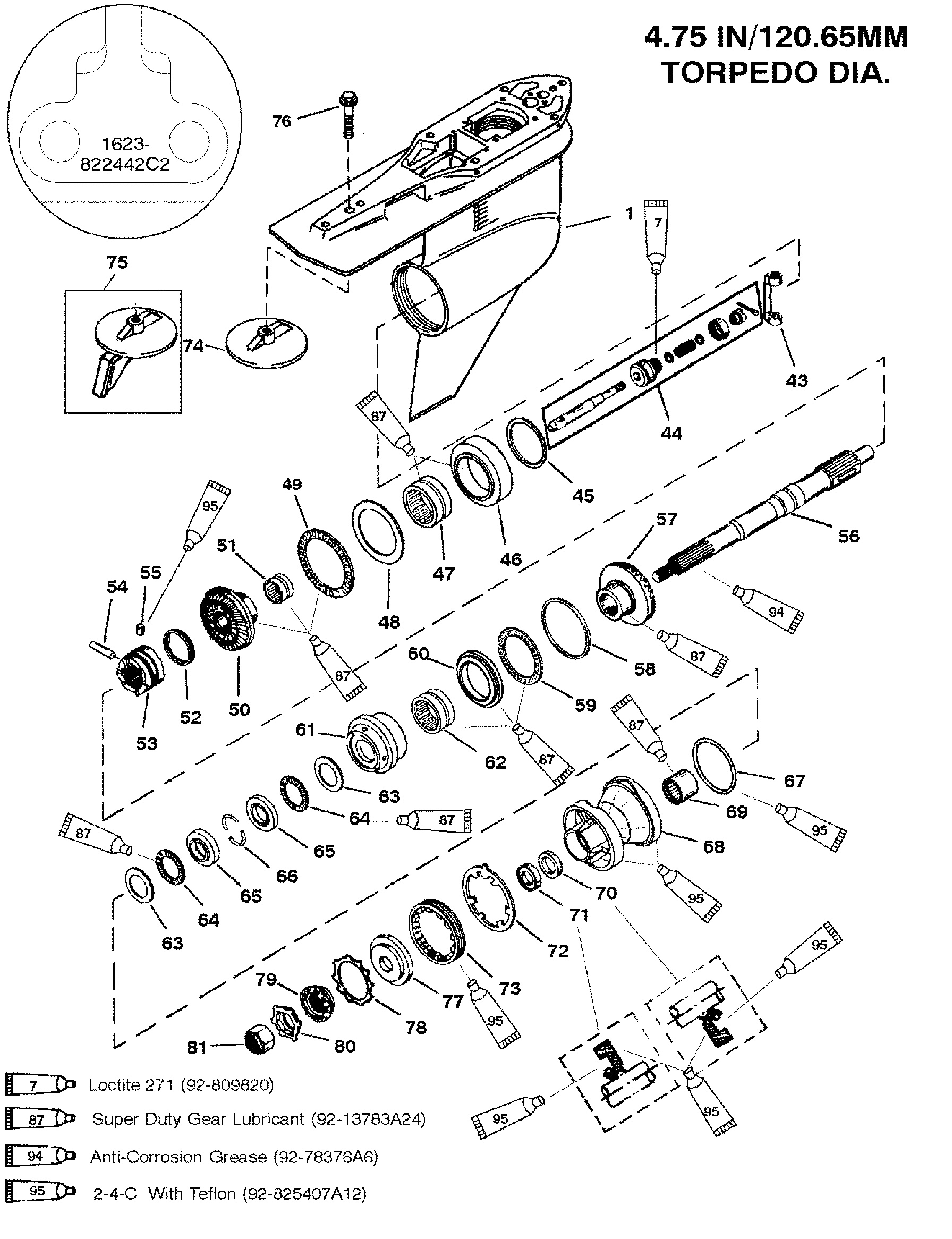 G. HSG, PROP-C R-S N-0G437999 & BELOW-1623-822442C2 CASTING