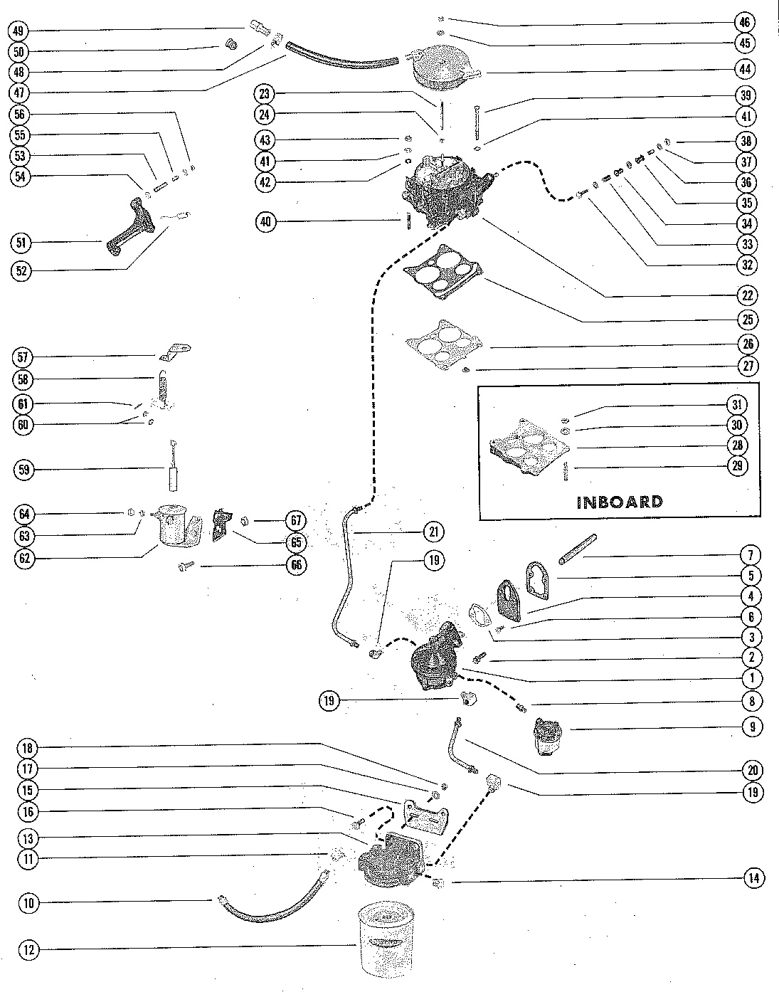 FUEL PUMP, FUEL FILTER AND CARBURETOR