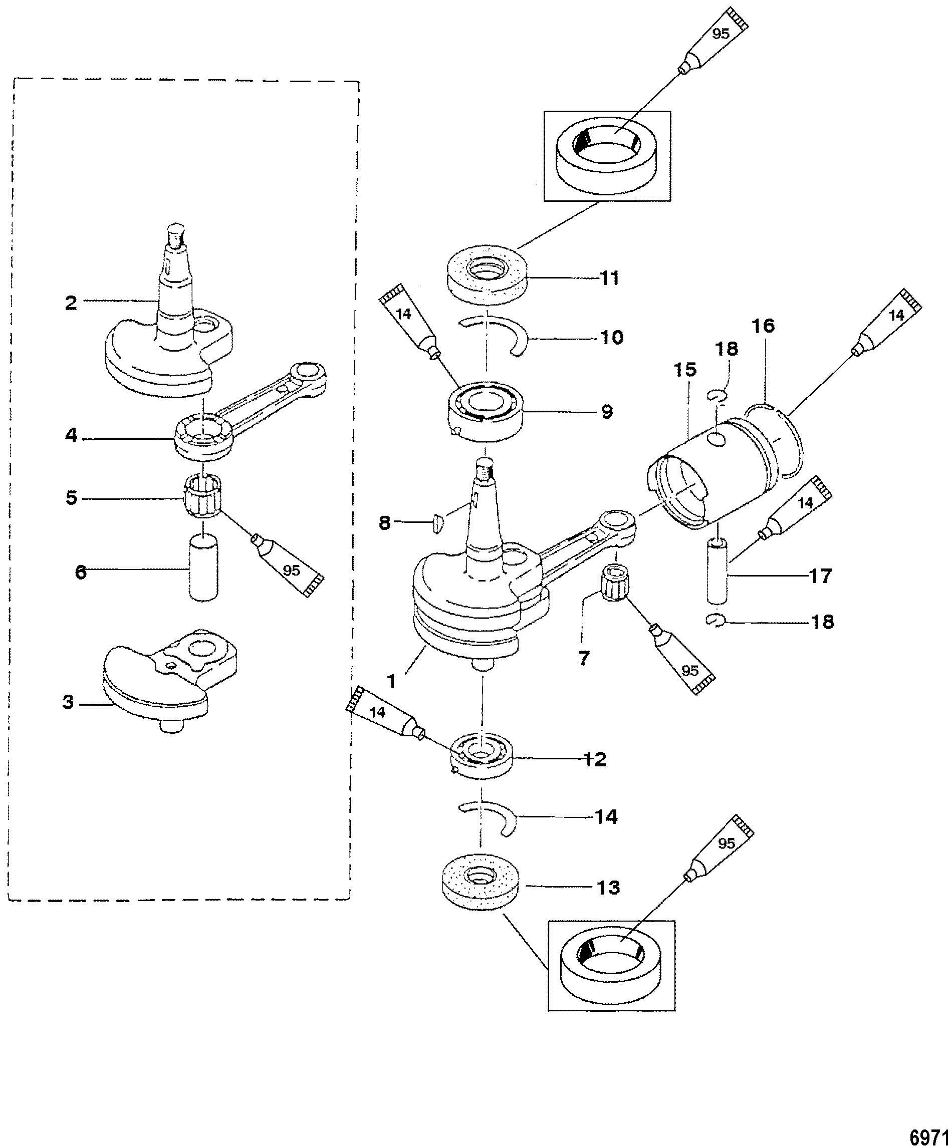 Crankshaft and Piston
