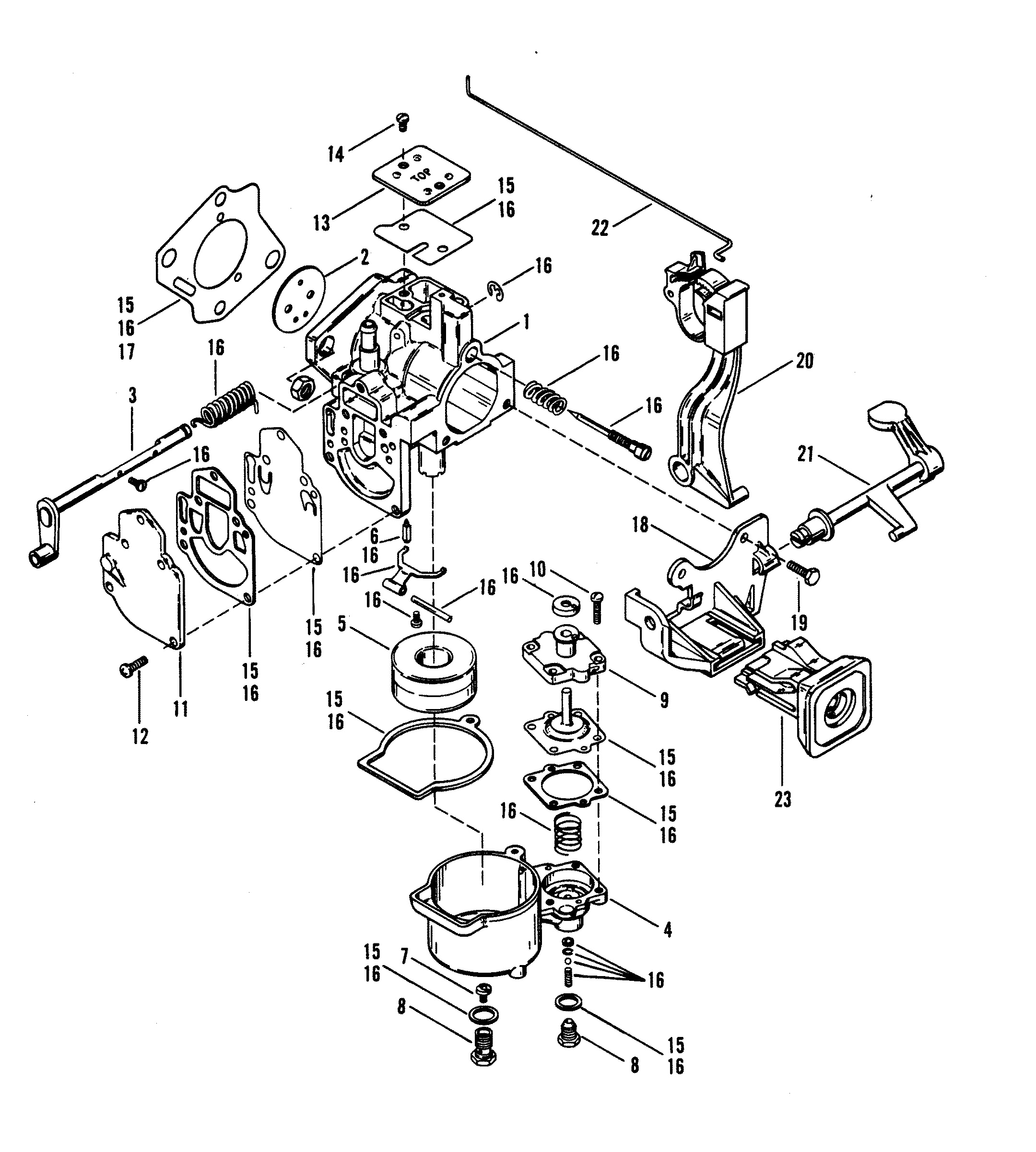 GRUPPO CARBURATORE (MERC 25)
