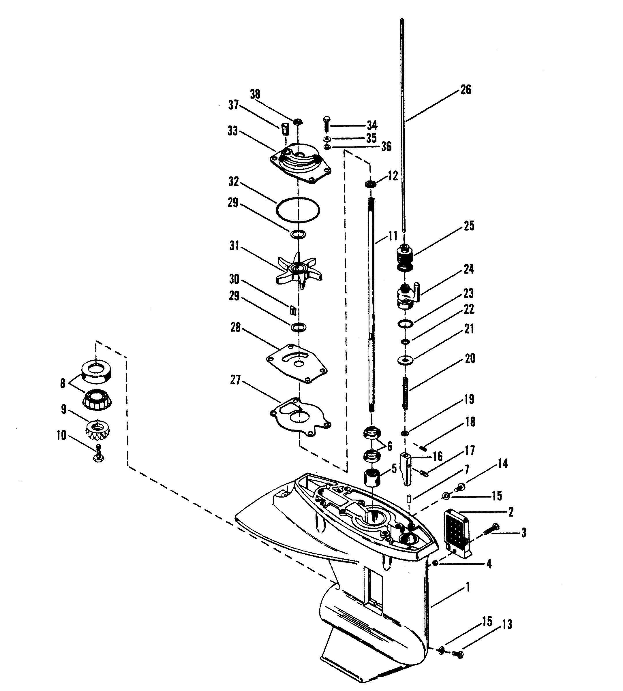 GEAR HOUSING (DRIVE SHAFT)