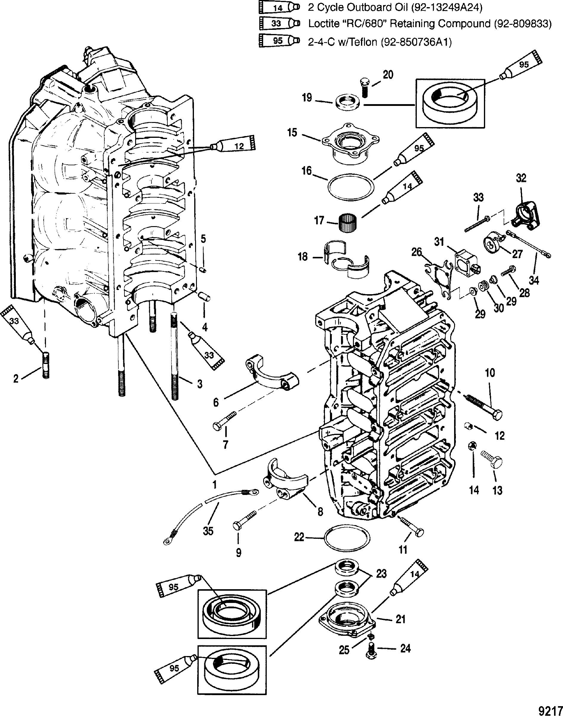 Cylinder Block and End Caps