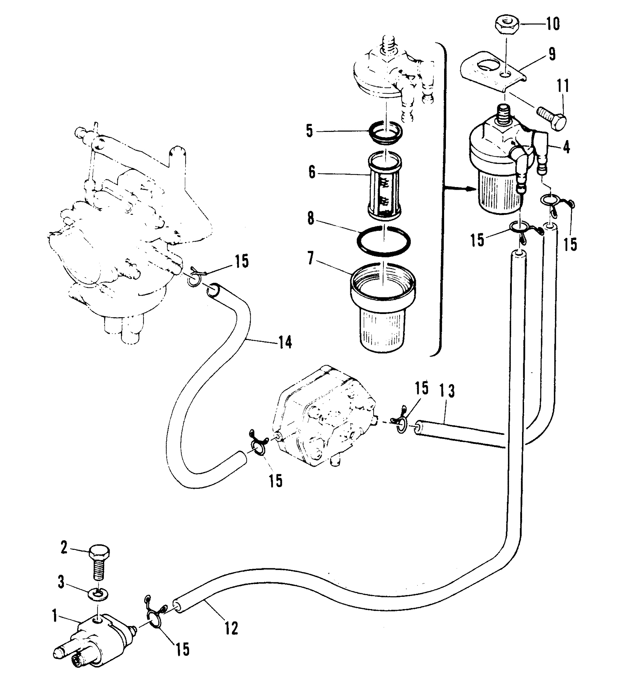 FUEL LINES AND FILTER