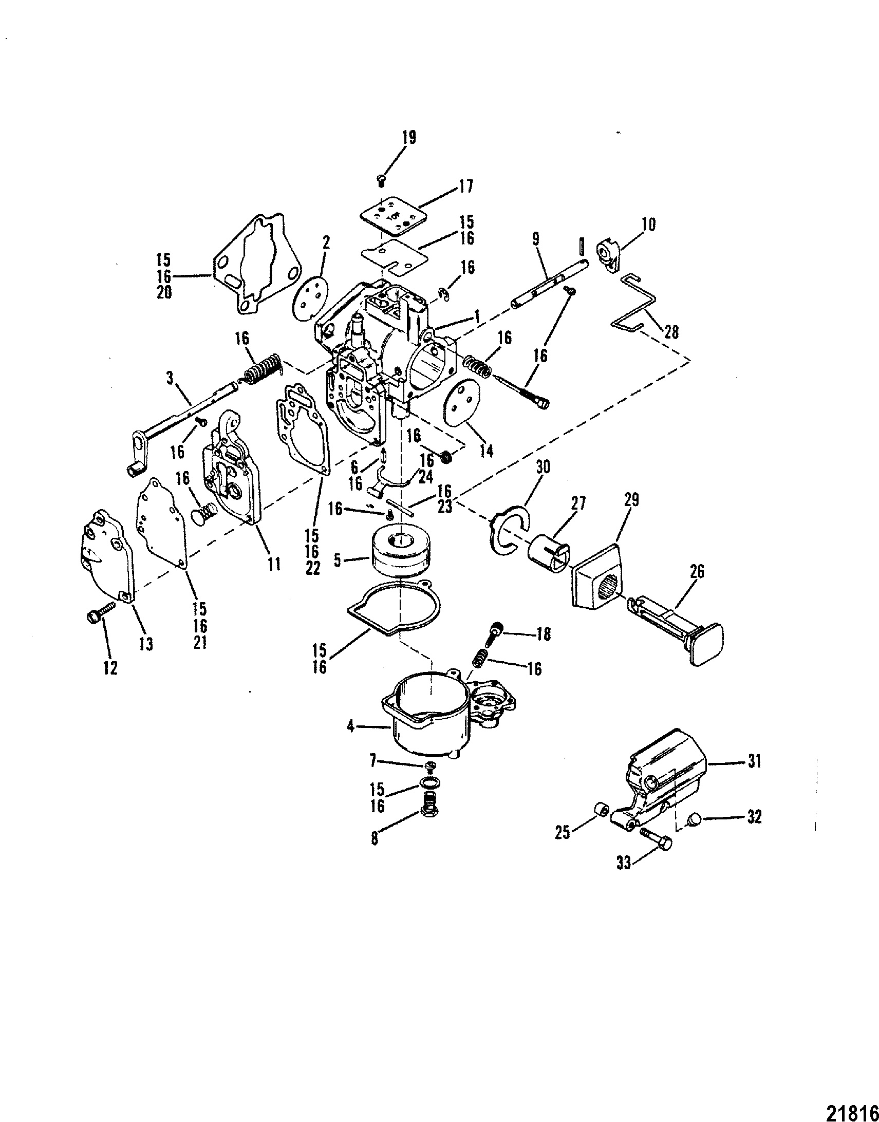 Carburetor(SeaPro Marathon 25 Super15)