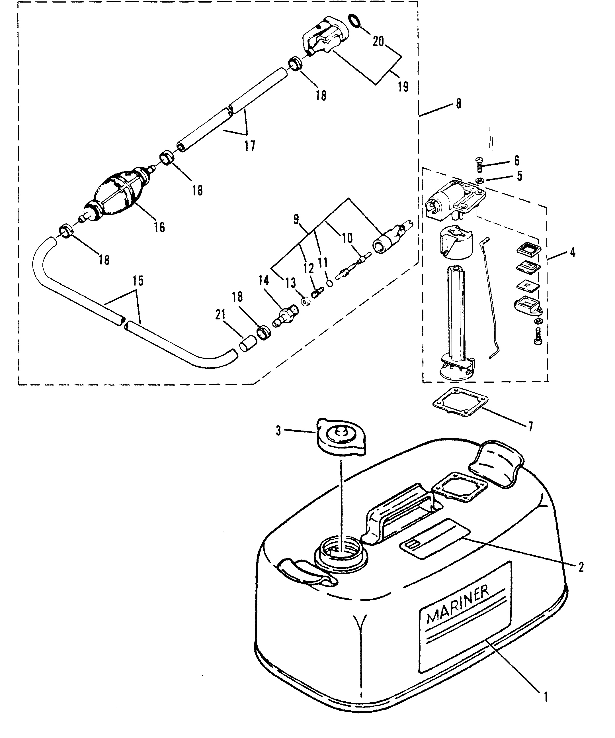 ENSEMBLE RÉSERVOIR DE CARBURANT ET CONDUITE DE CARBURANT