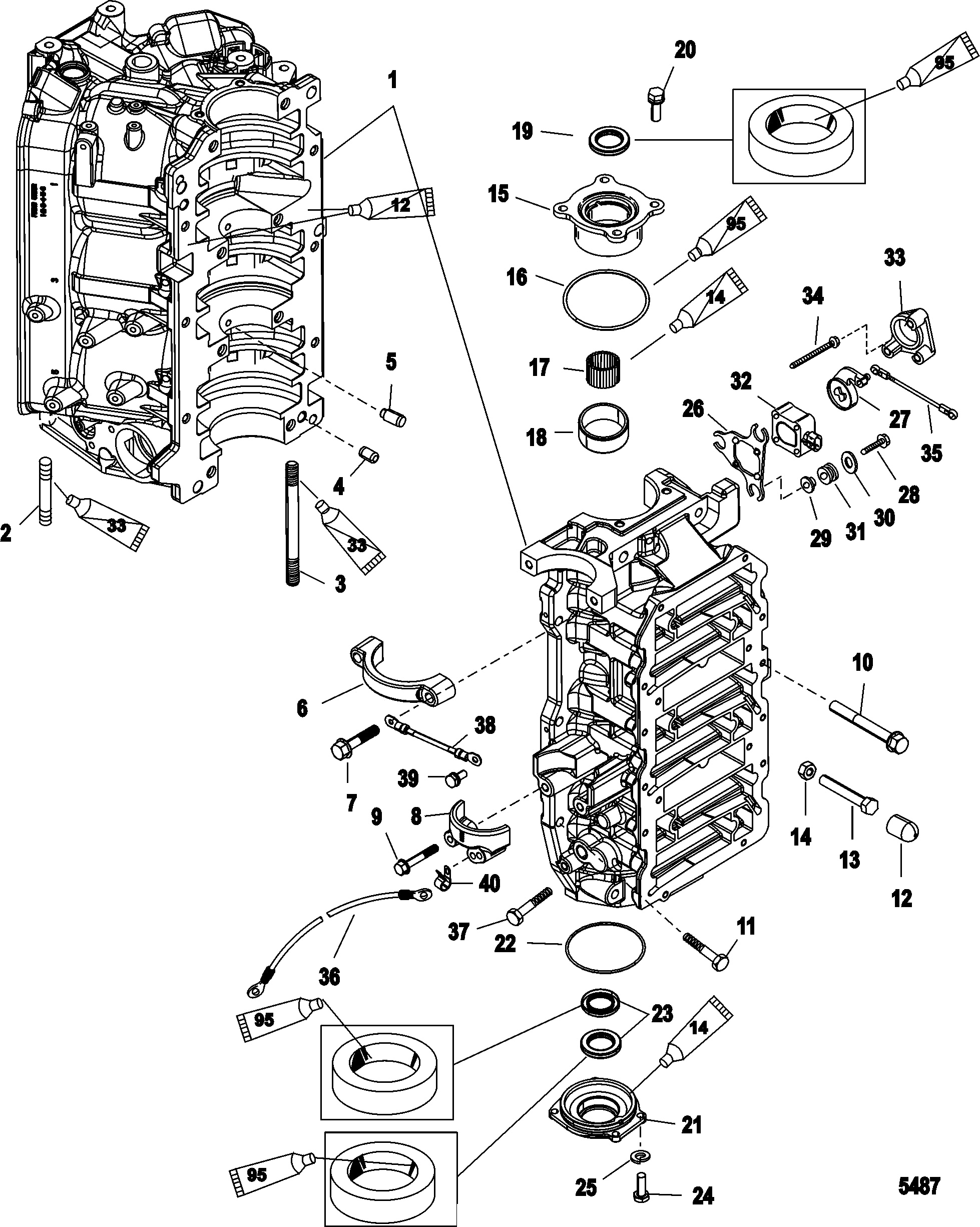 Cylinder Block and End Caps