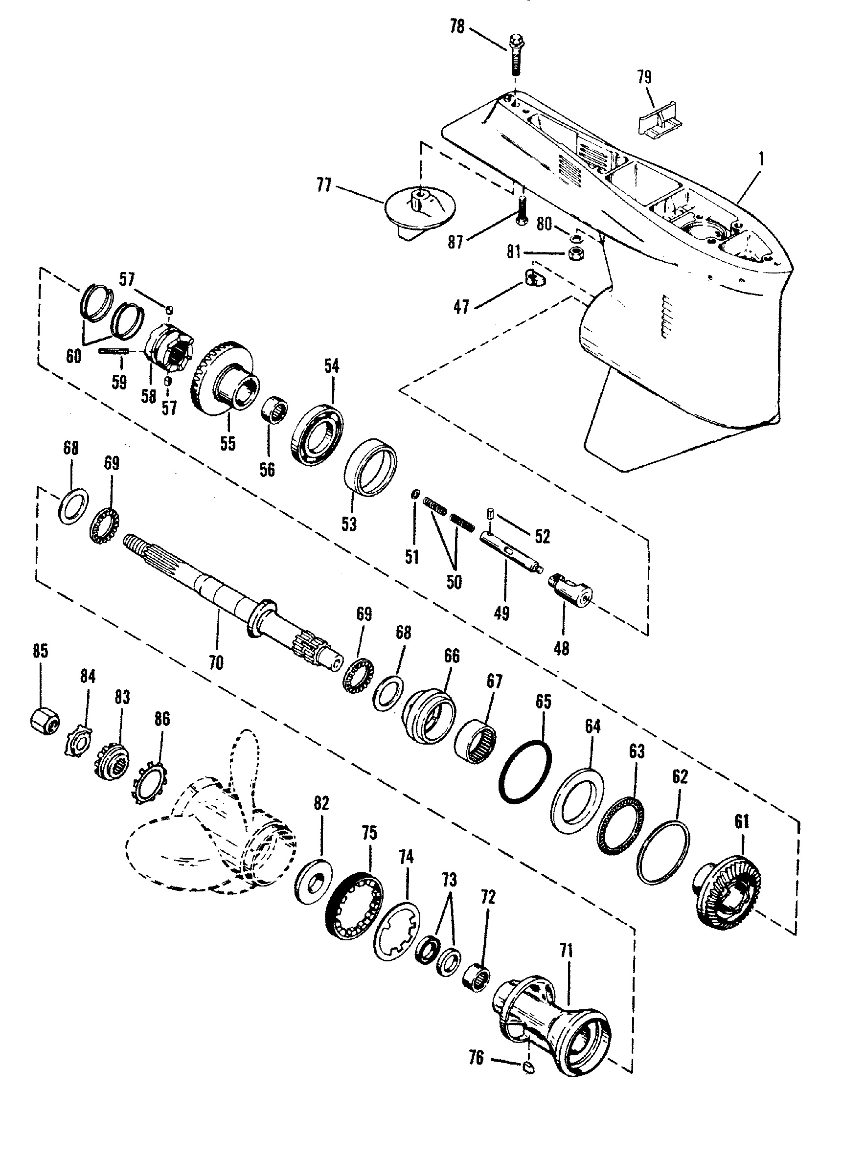 Gear Housing(Prop-Counter Rotation 135 150 175 200)