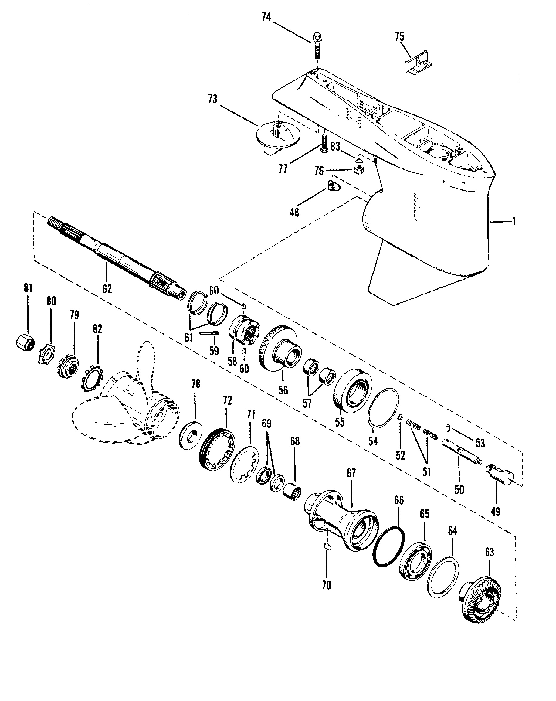Gear Housing(Prop-Standard Rotation135 150 175 200)