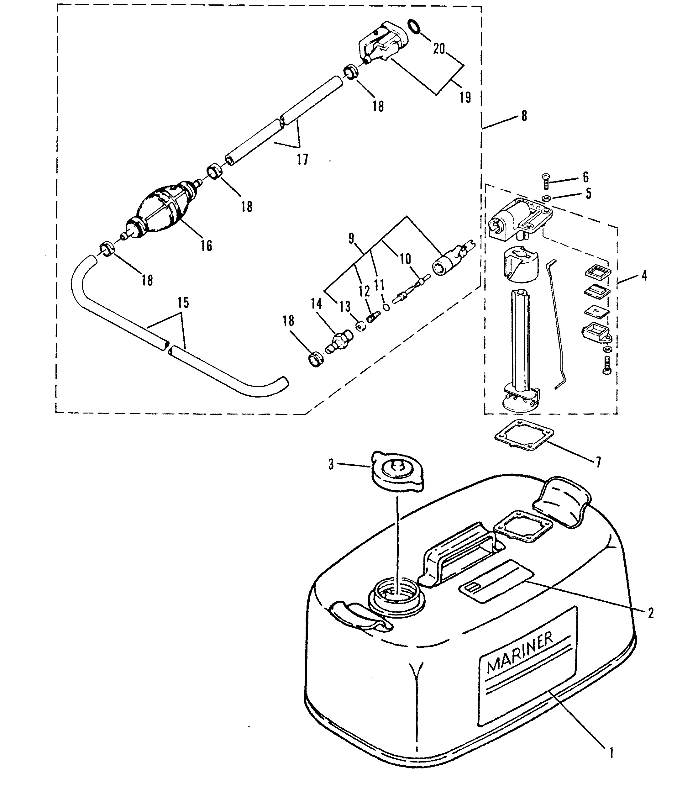 ENSEMBLE RÉSERVOIR DE CARBURANT ET CONDUITE DE CARBURANT