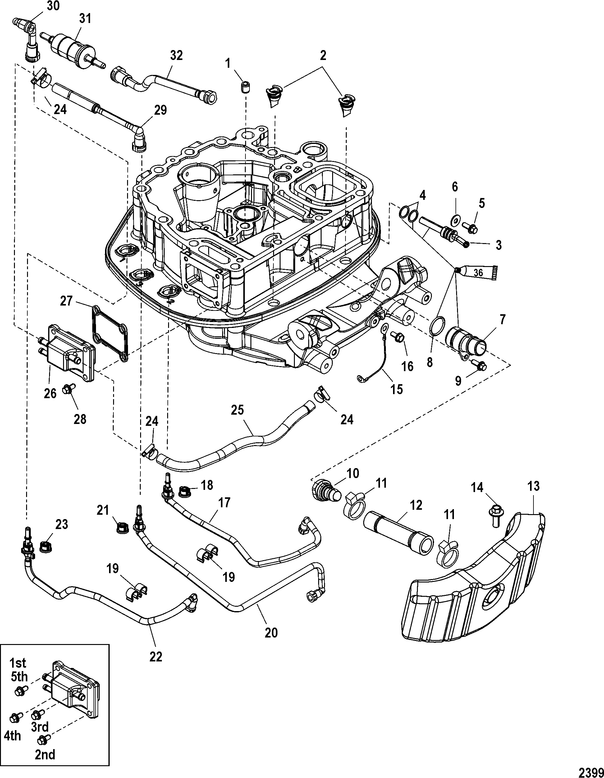 Adaptor Plate Hose Routings
