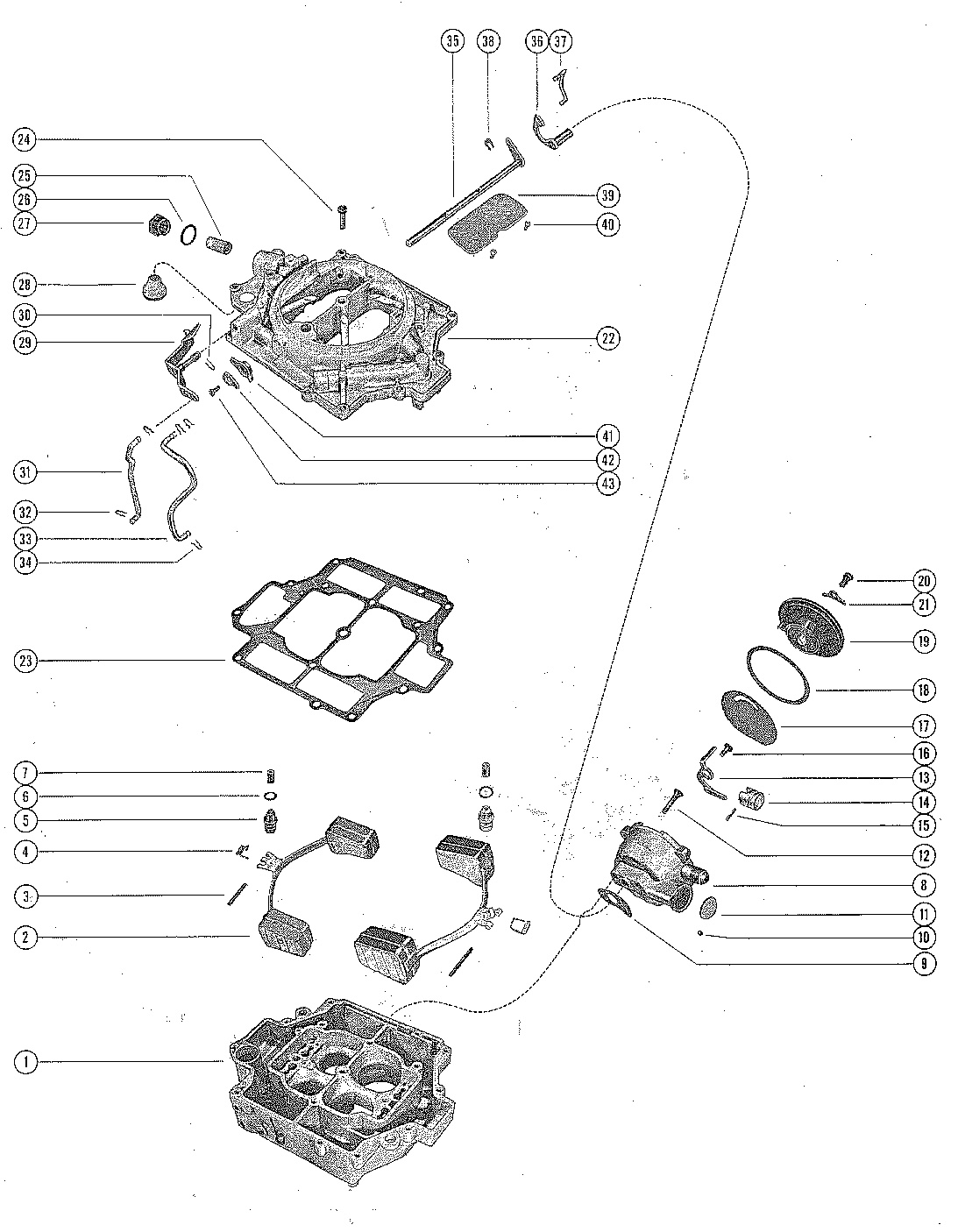 CARBURETOR ASSEMBLY (AIR HORN AND CHOKE ASSEMBLY)
