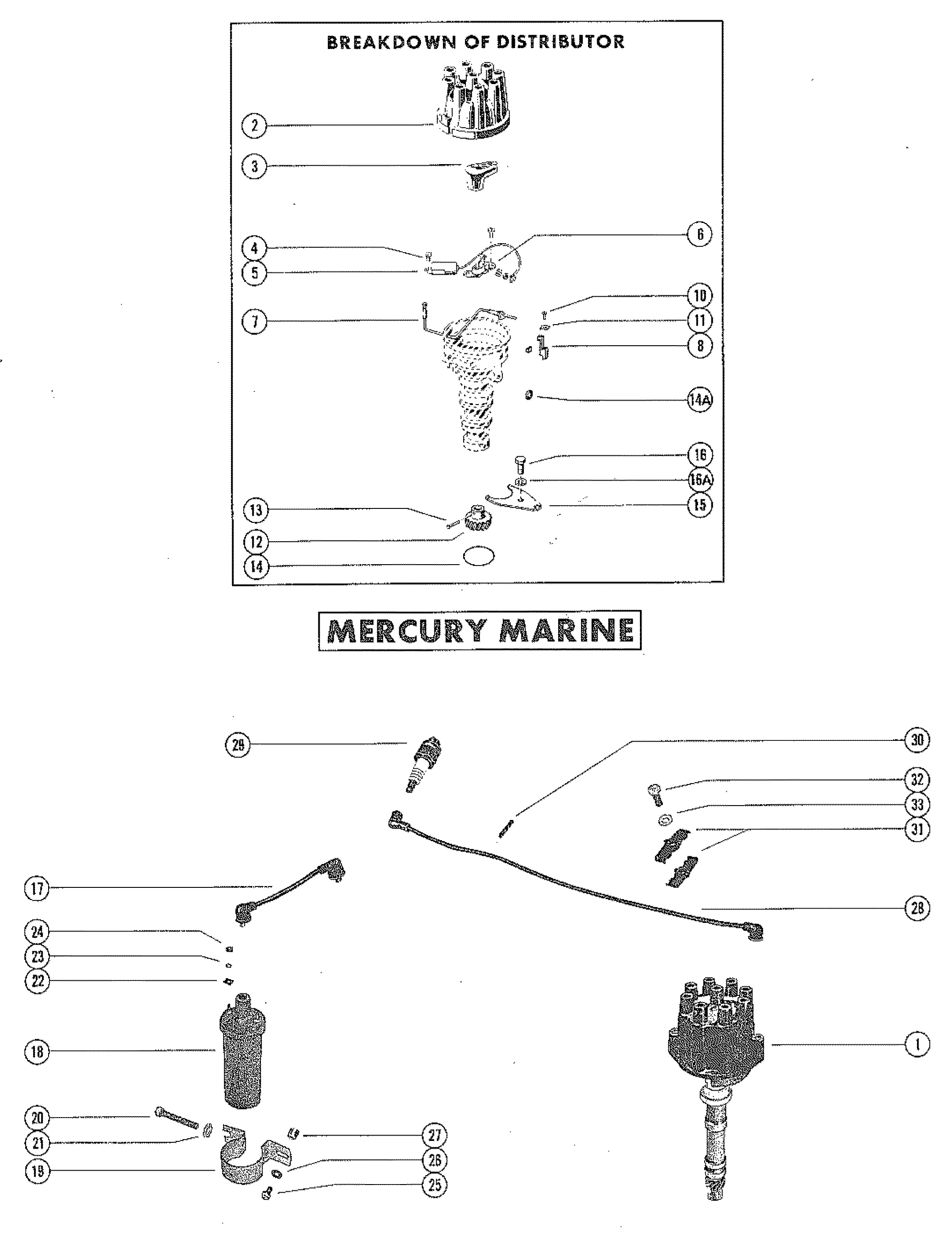 DISTRIBUTOR ASSEMBLY, COMPLETE-MERCURY MARINE