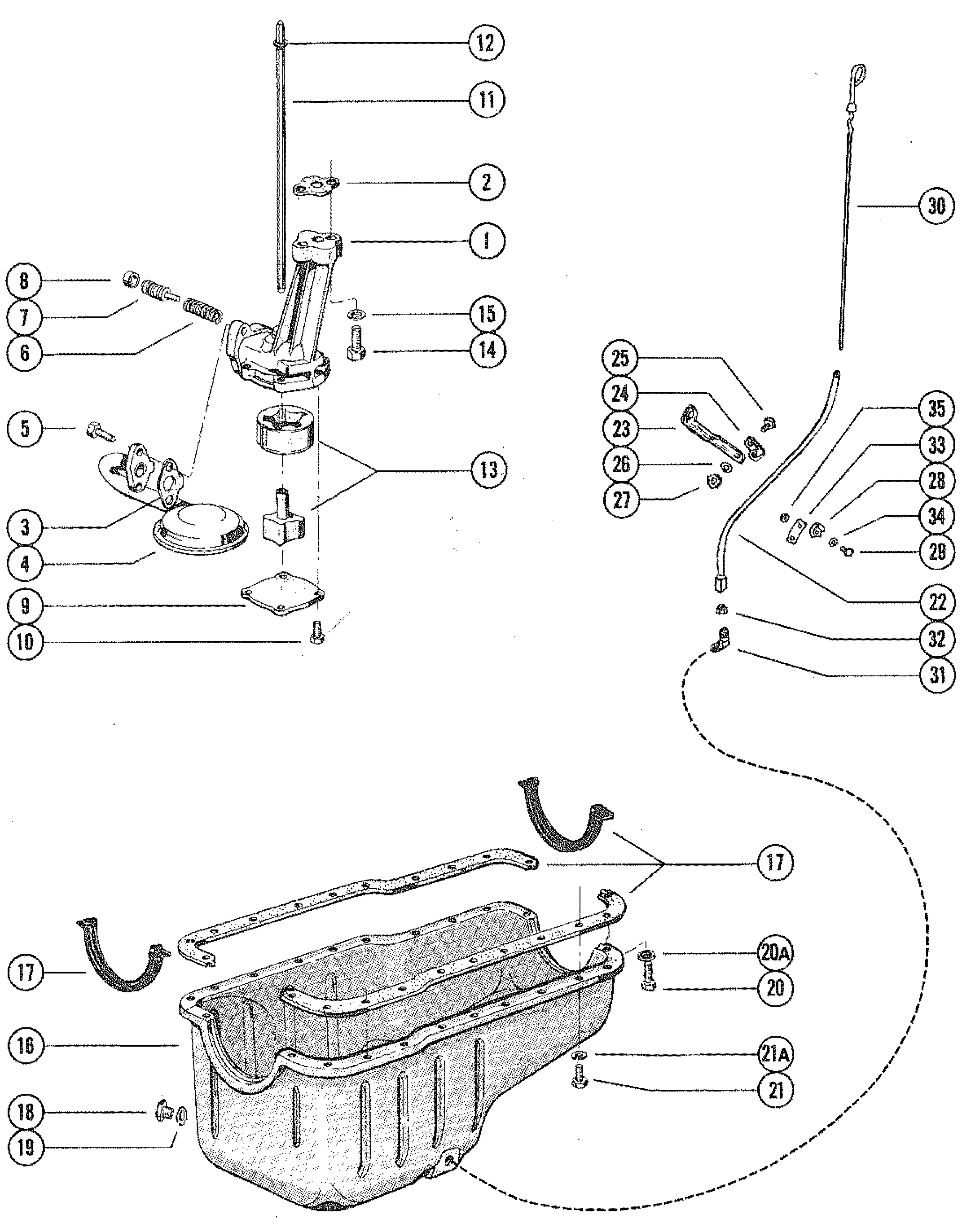OIL PUMP AND OIL PAN
