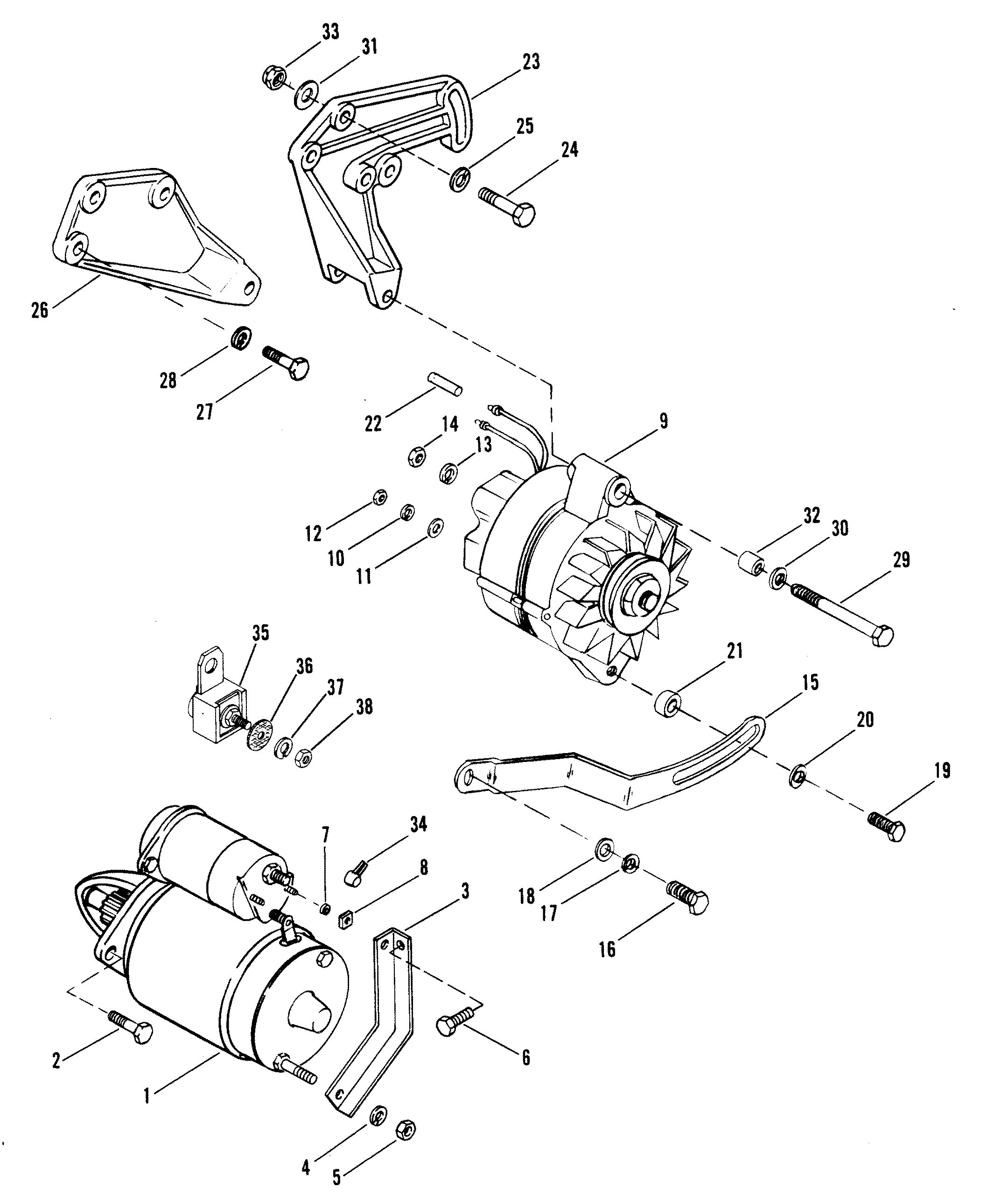 STARTER MOTOR AND ALTERNATOR