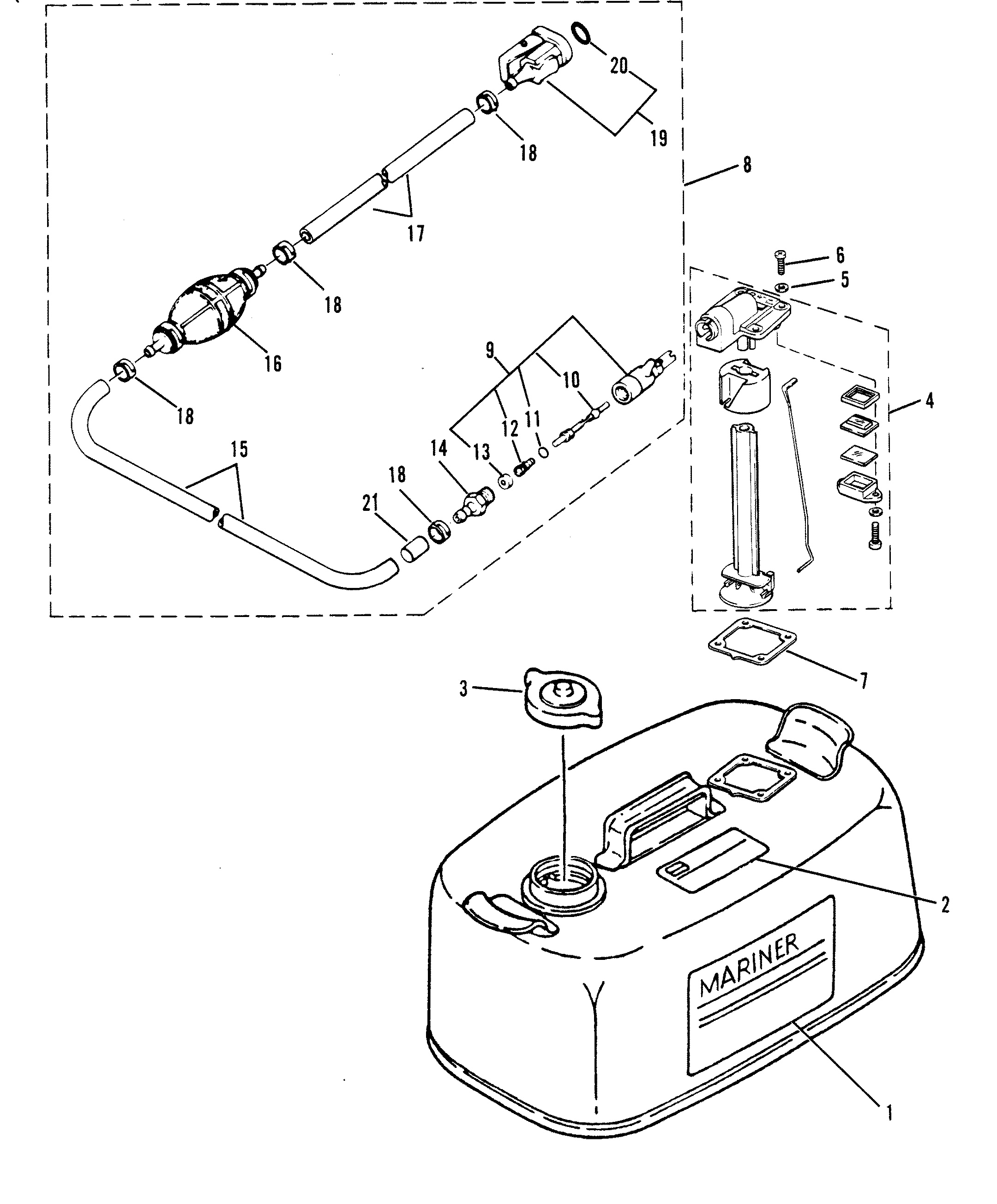 ENSEMBLE RÉSERVOIR DE CARBURANT ET CONDUITE DE CARBURANT