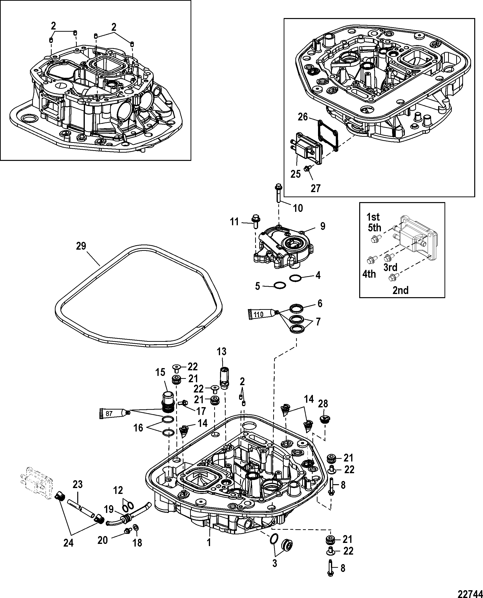 Oil Pump Adaptor Plate-Upper