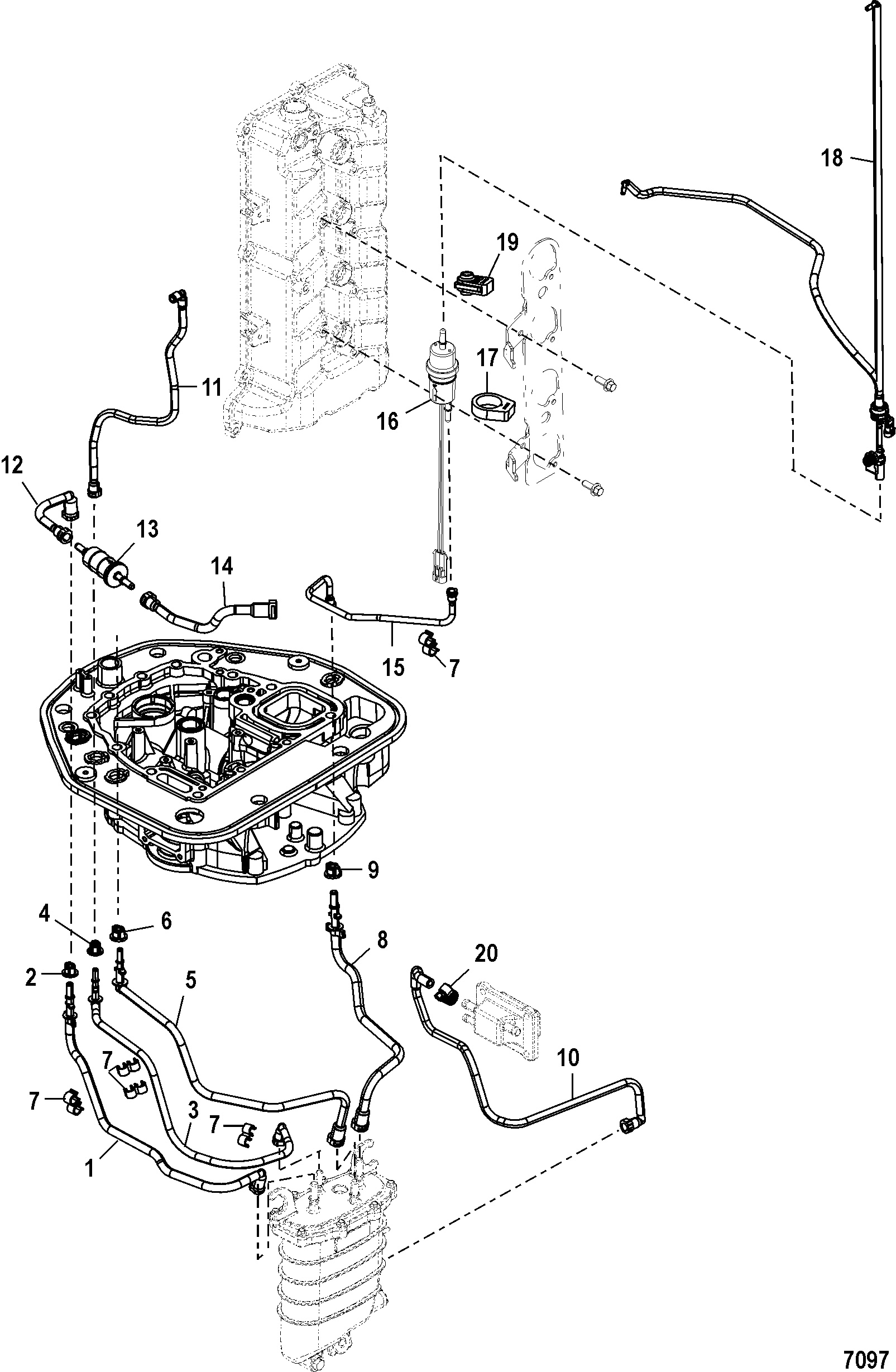 Adaptor Plate Hose Routings